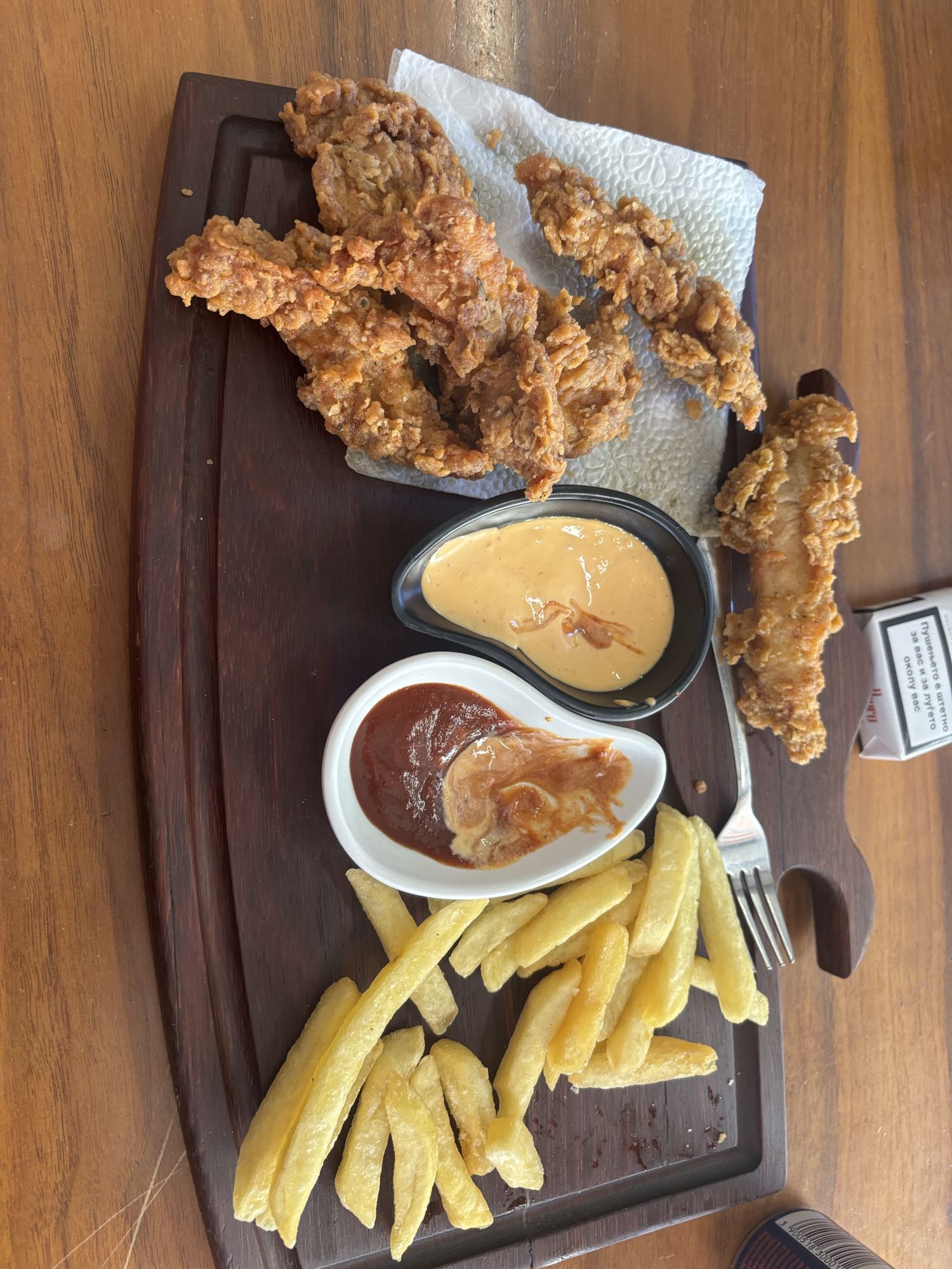 Fried Chicken and Fries