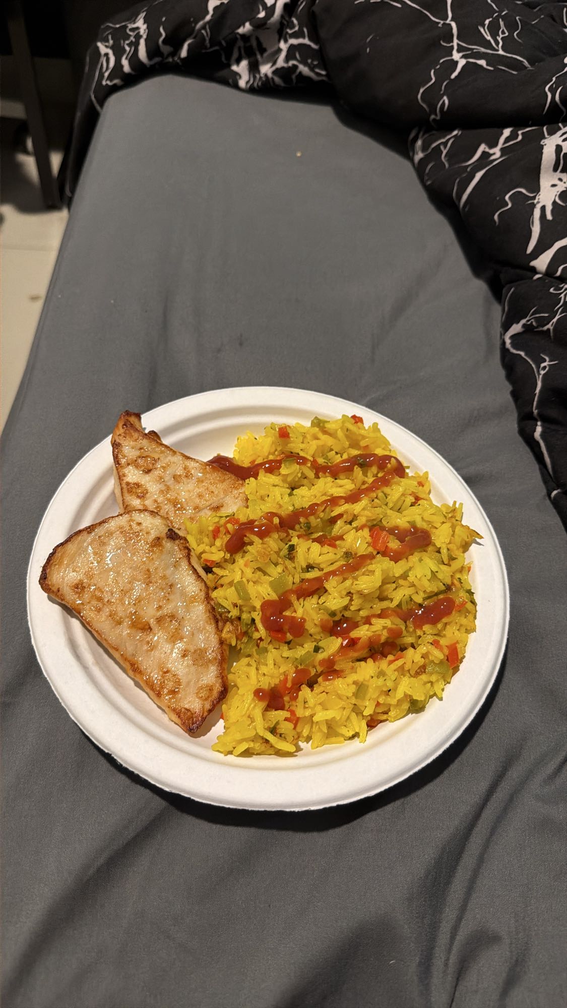 pollo con arroz amarillo