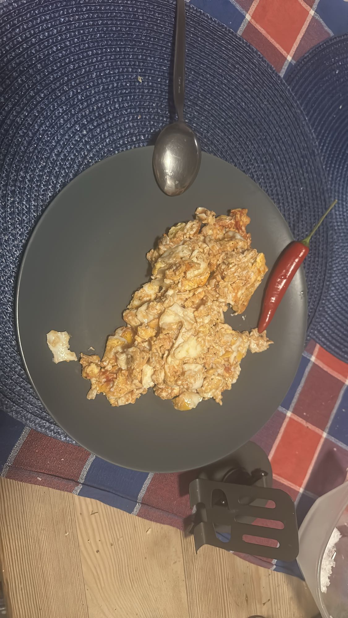 Äggröra med chili