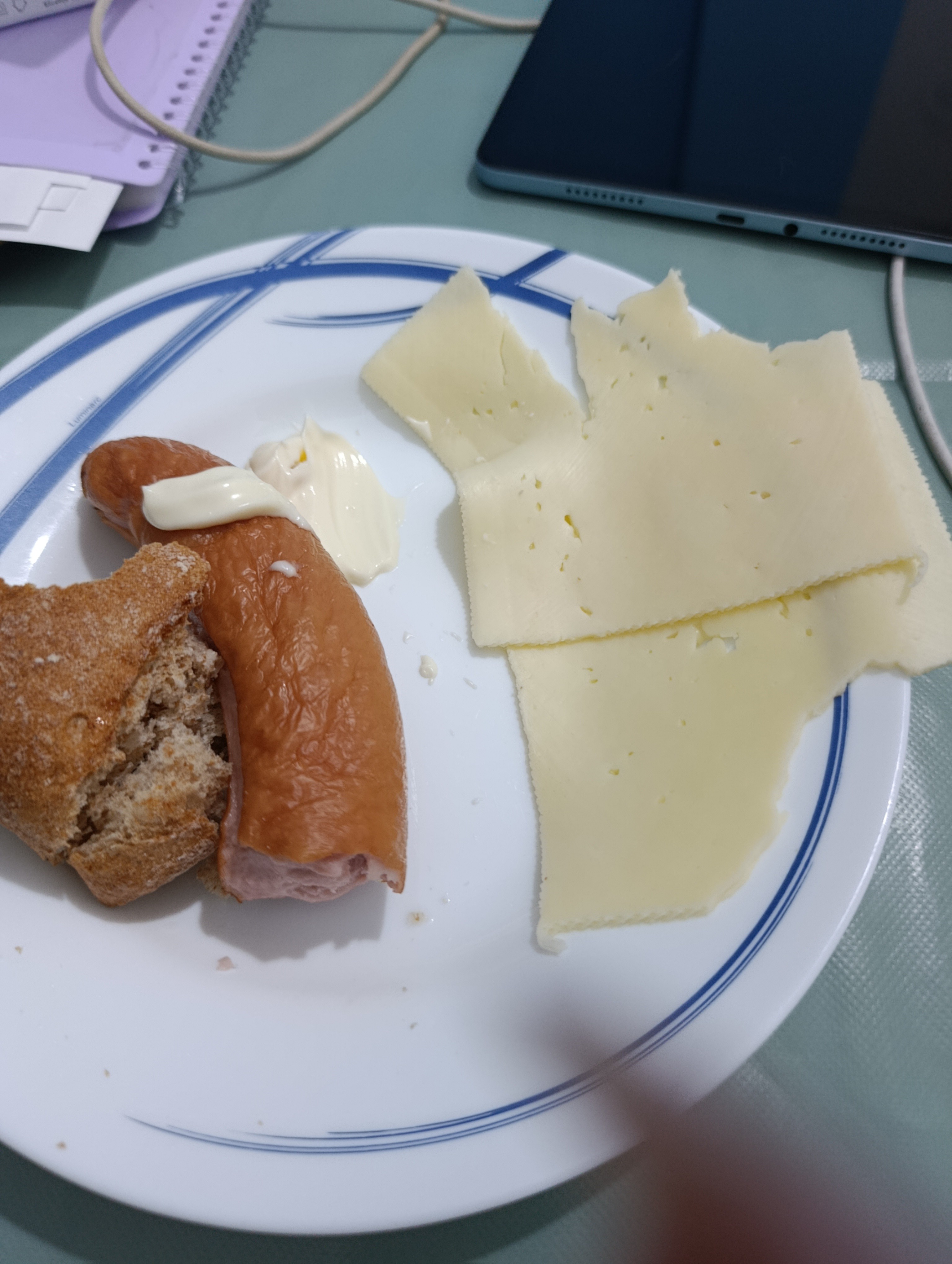 salchicha con queso