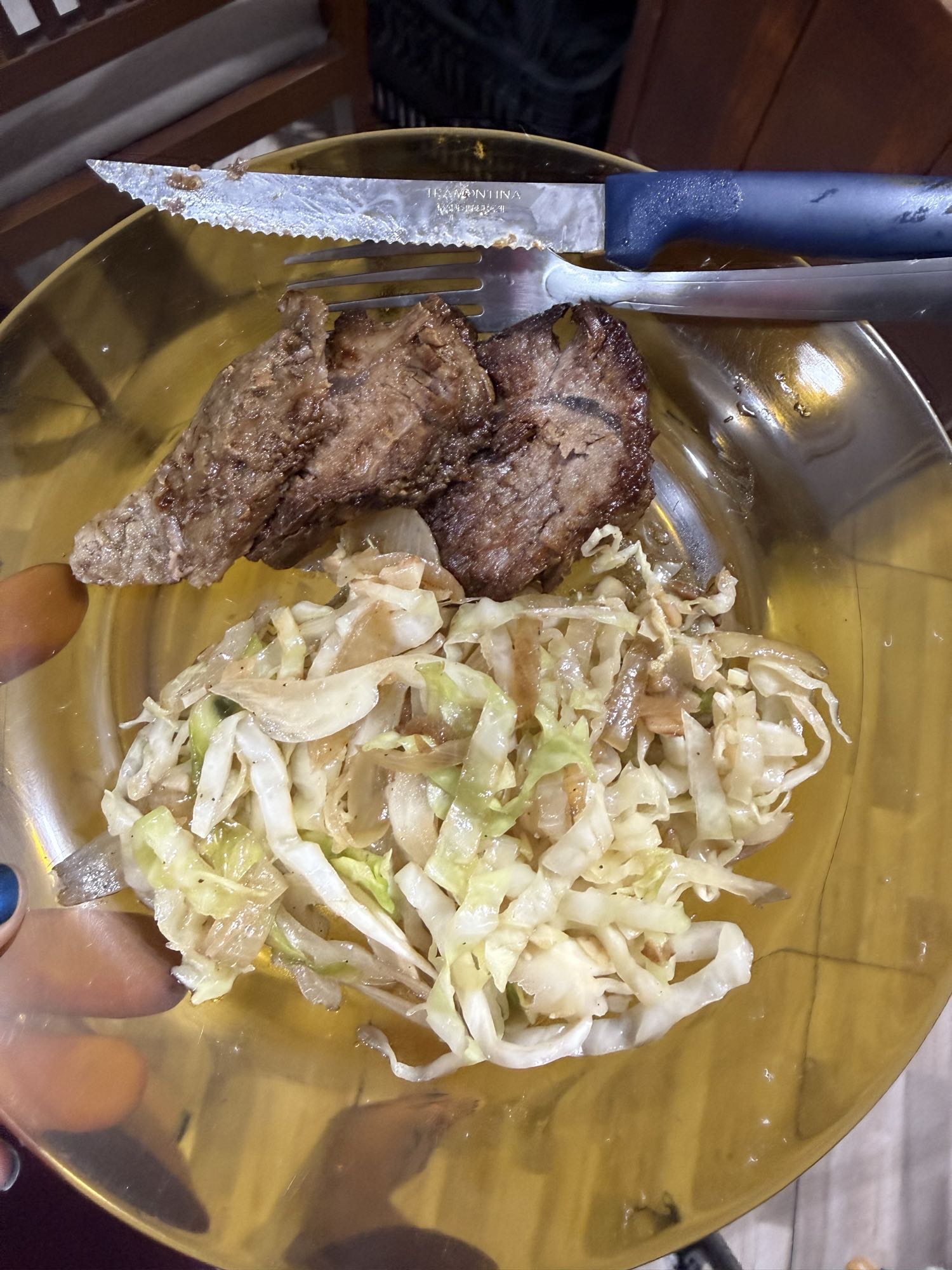 Carne com repolho