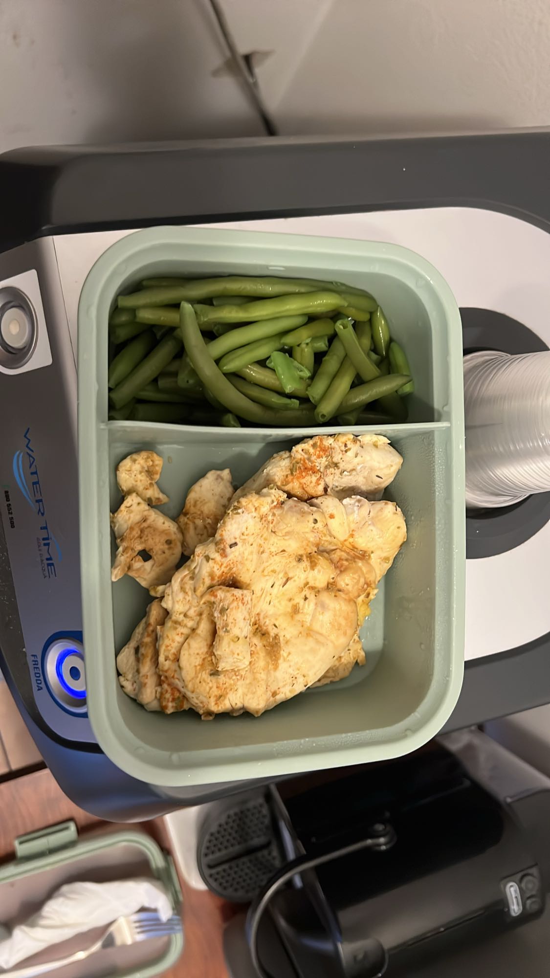 Pollo e fagiolini