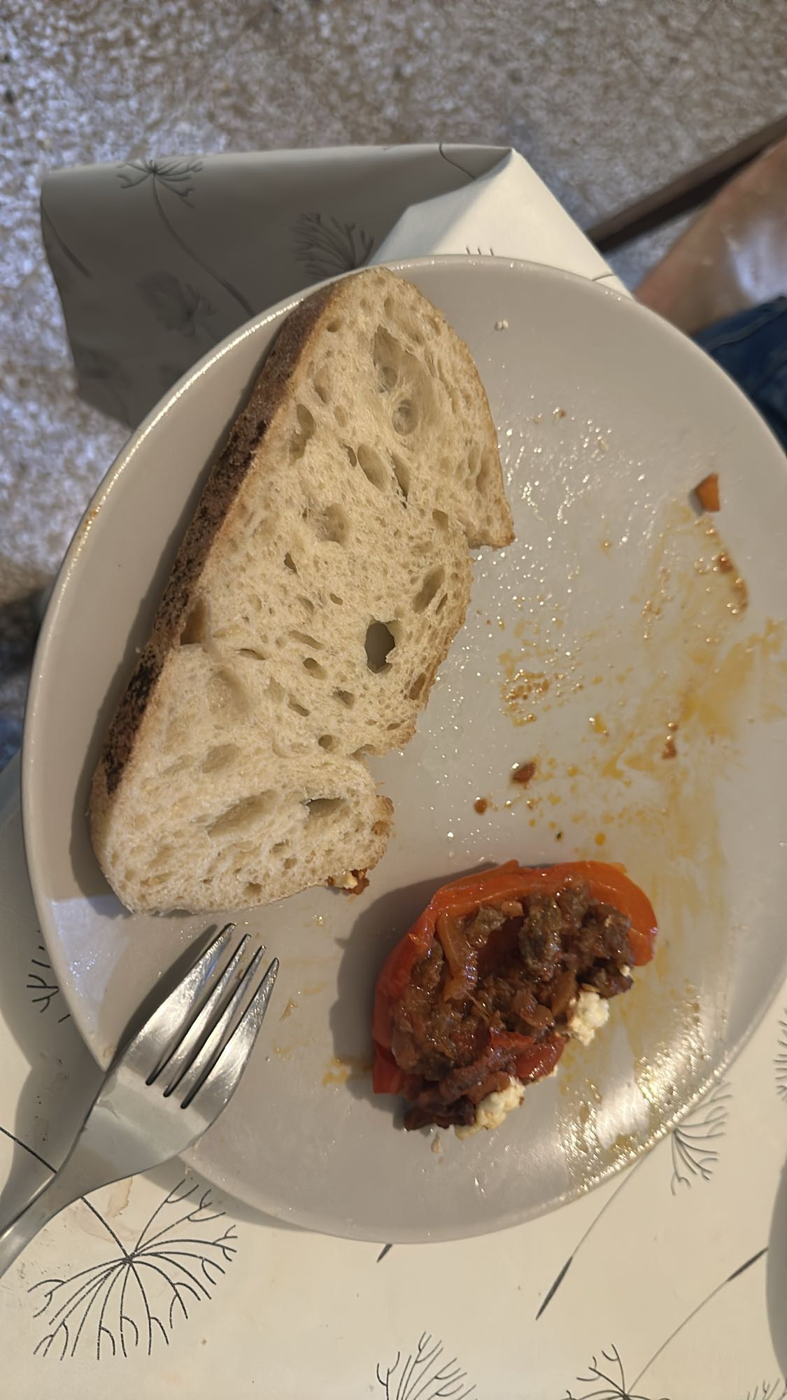 Bread with Stuffed Pepper