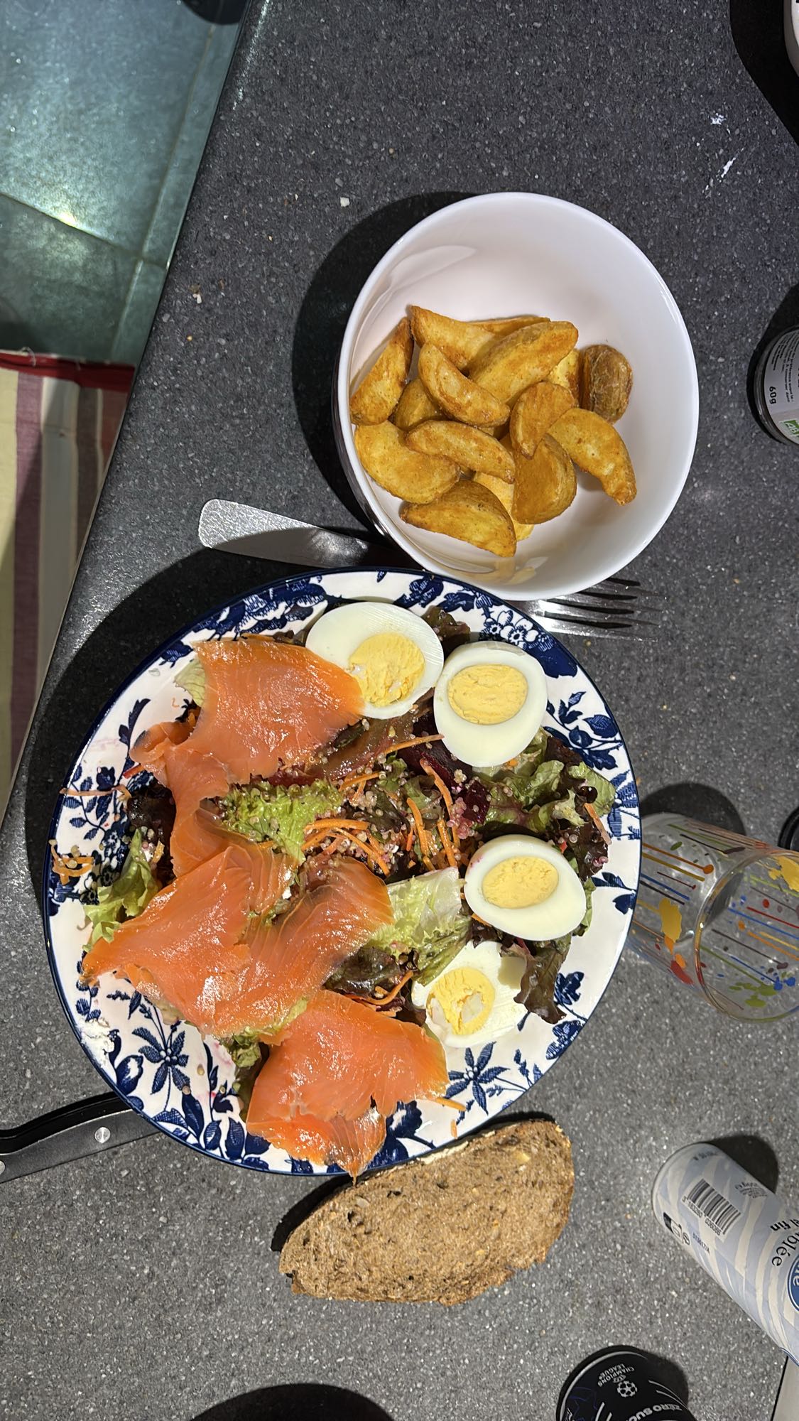 Salade saumon et pommes