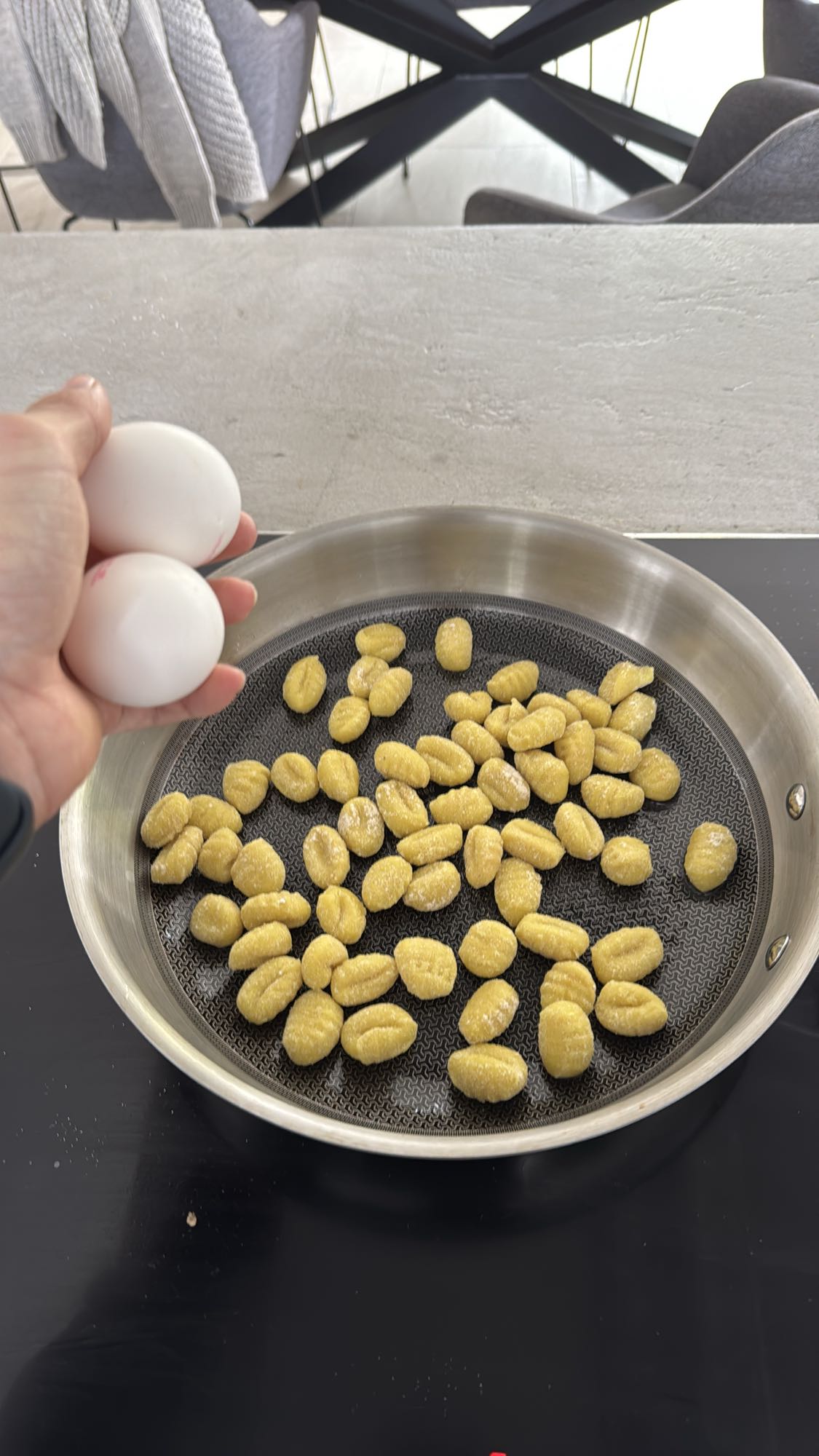 Gnocchi mit Eiern