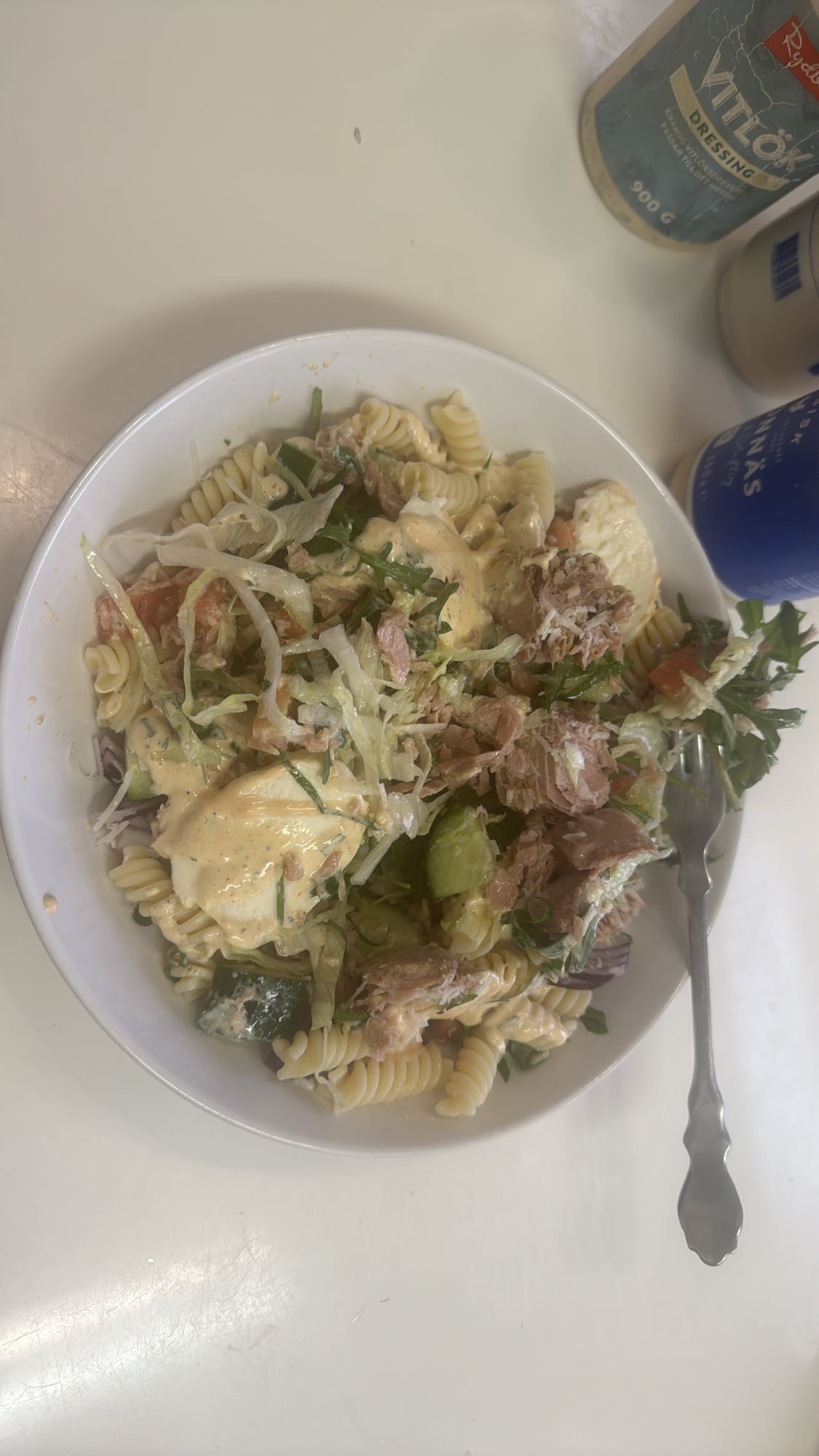 Pastasallad med tonfisk