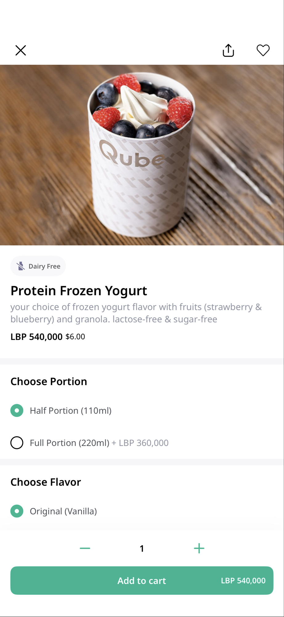 Protein Frozen Yogurt