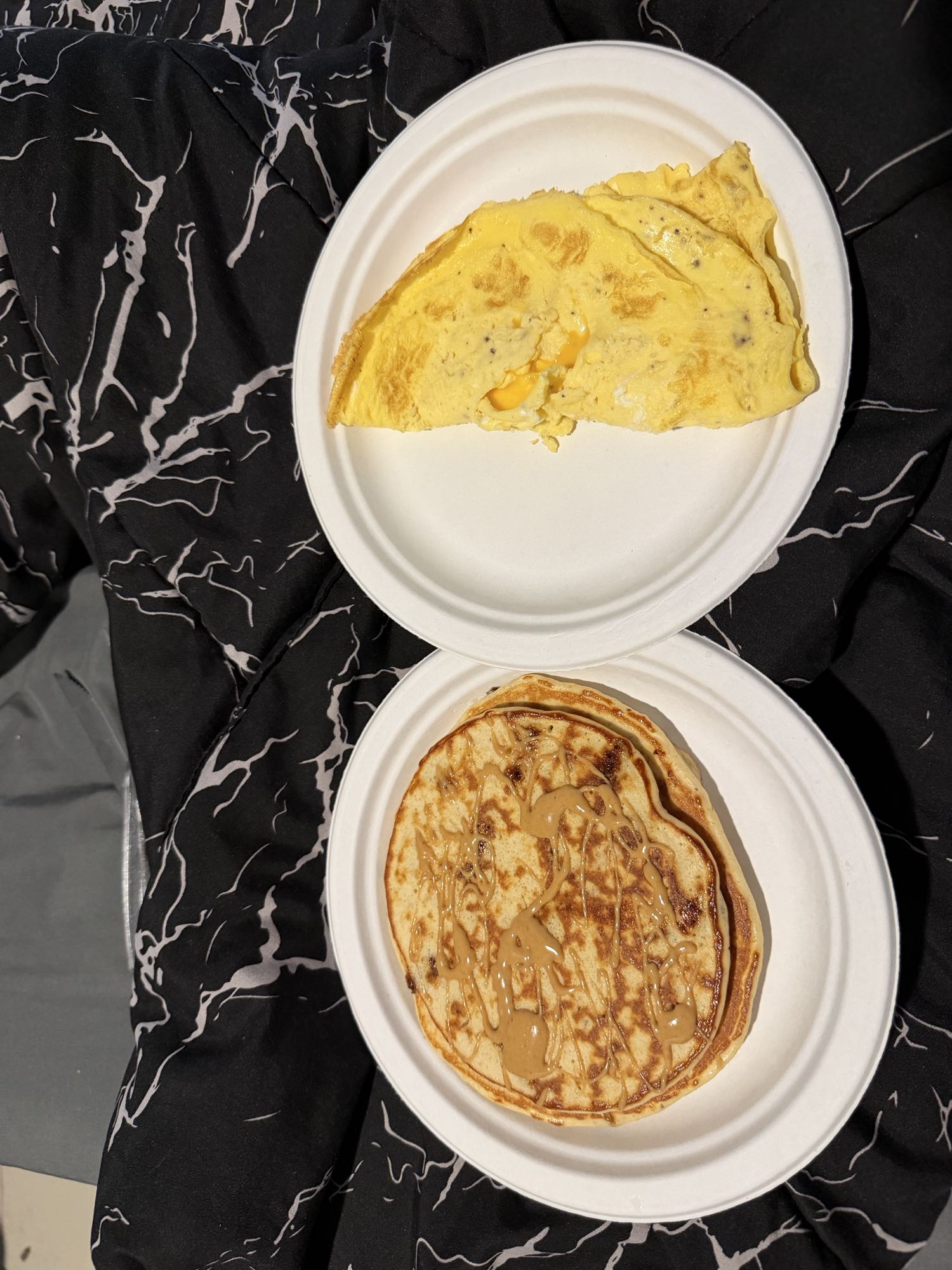 omelet y pancake de proteina