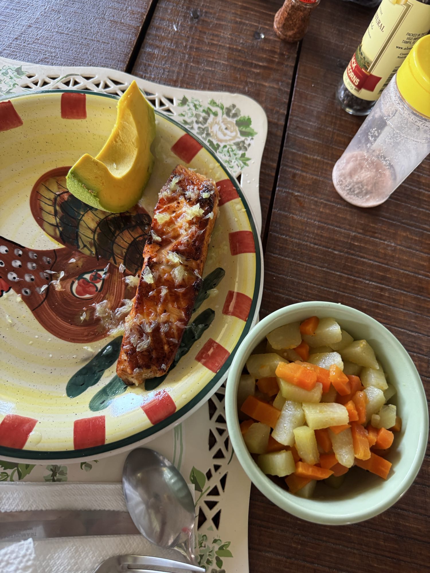 salmón con calabaza