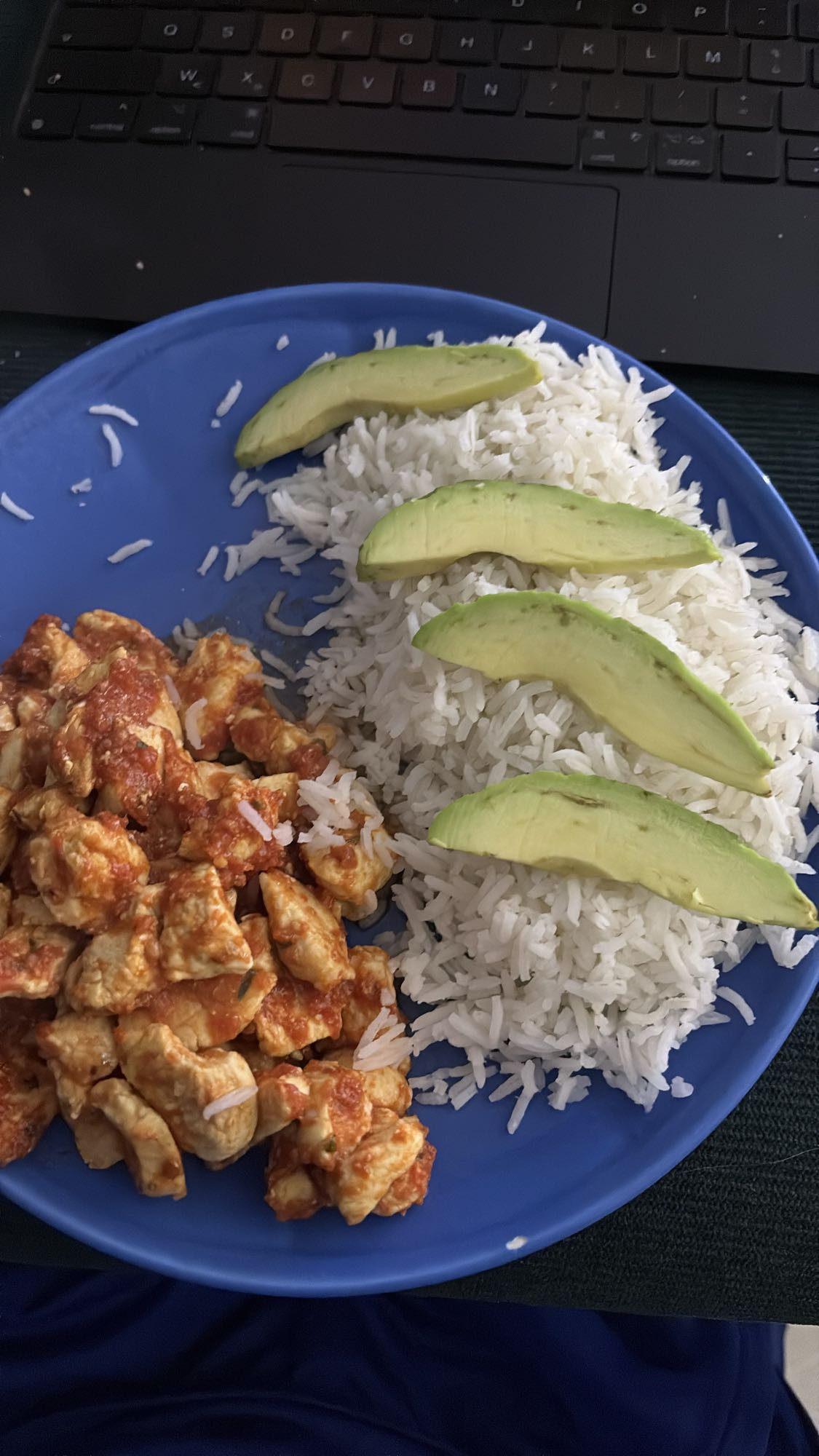 Poulet riz avocat