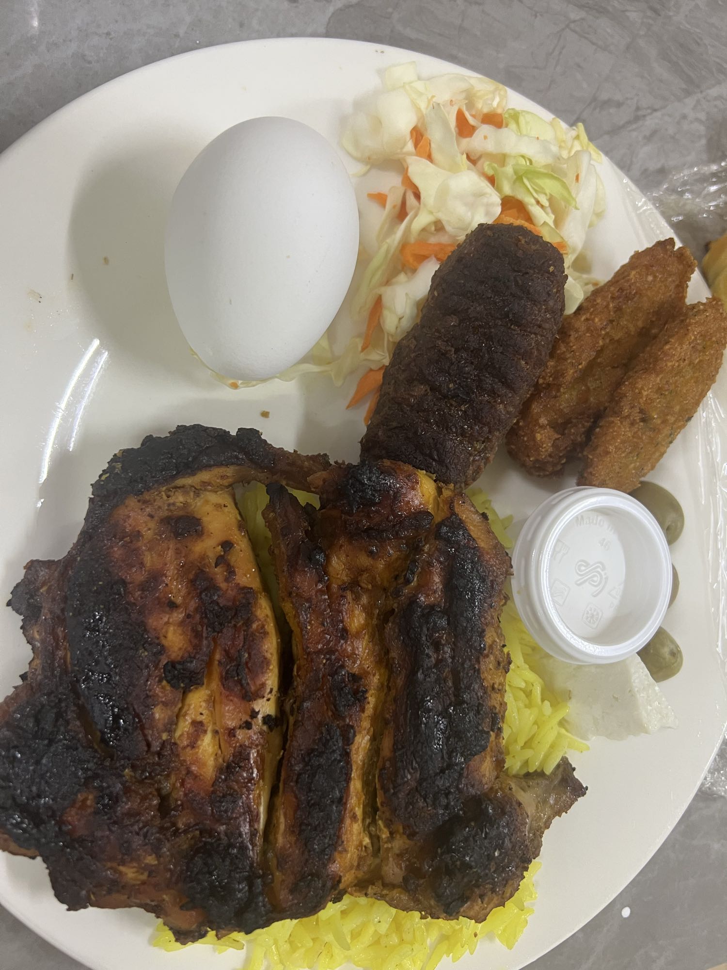 Grilled Chicken Rice Plate