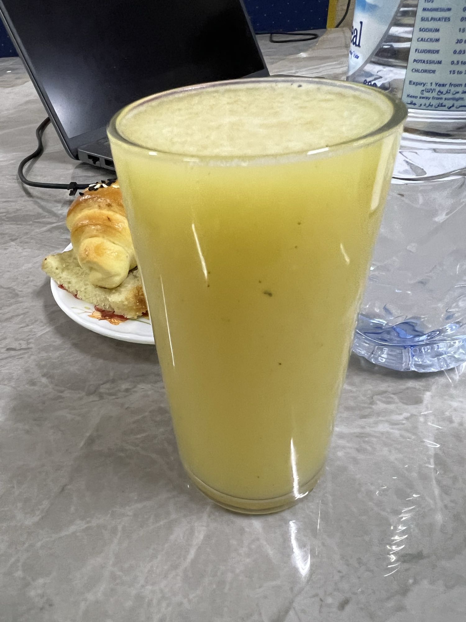 Mango Juice and Pastry
