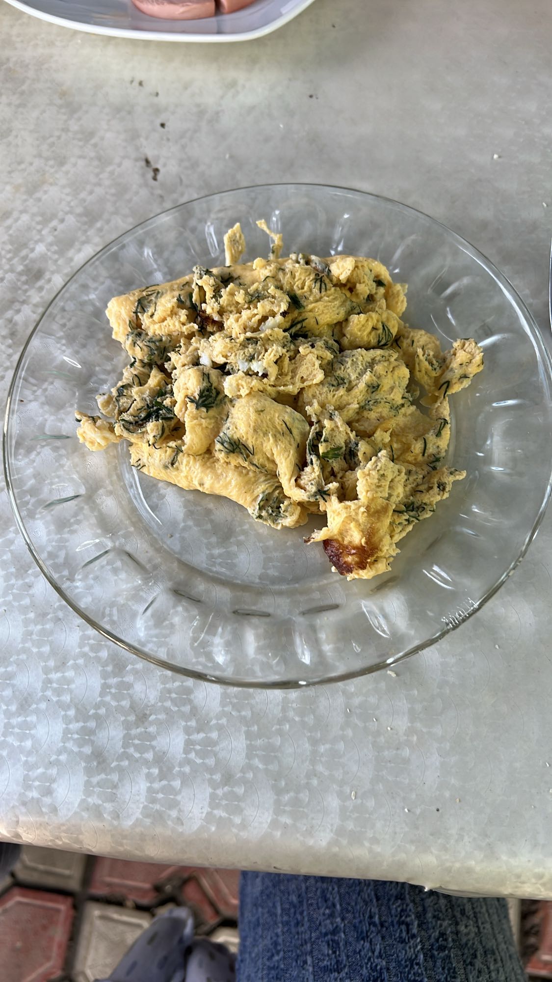 Омлет с укропом