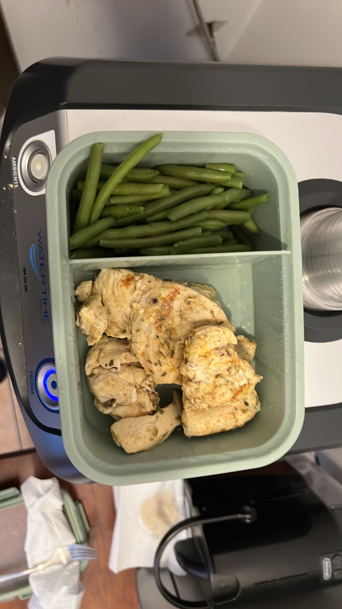 Pollo e fagiolini