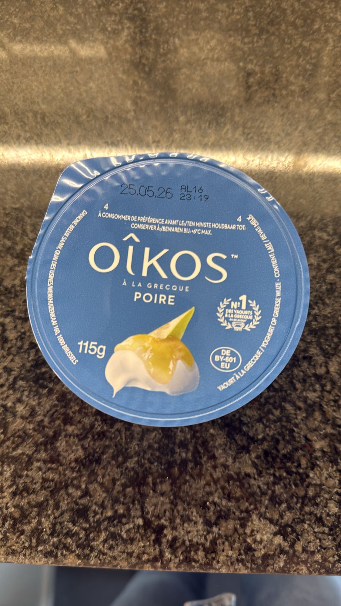 Griekse yoghurt peer