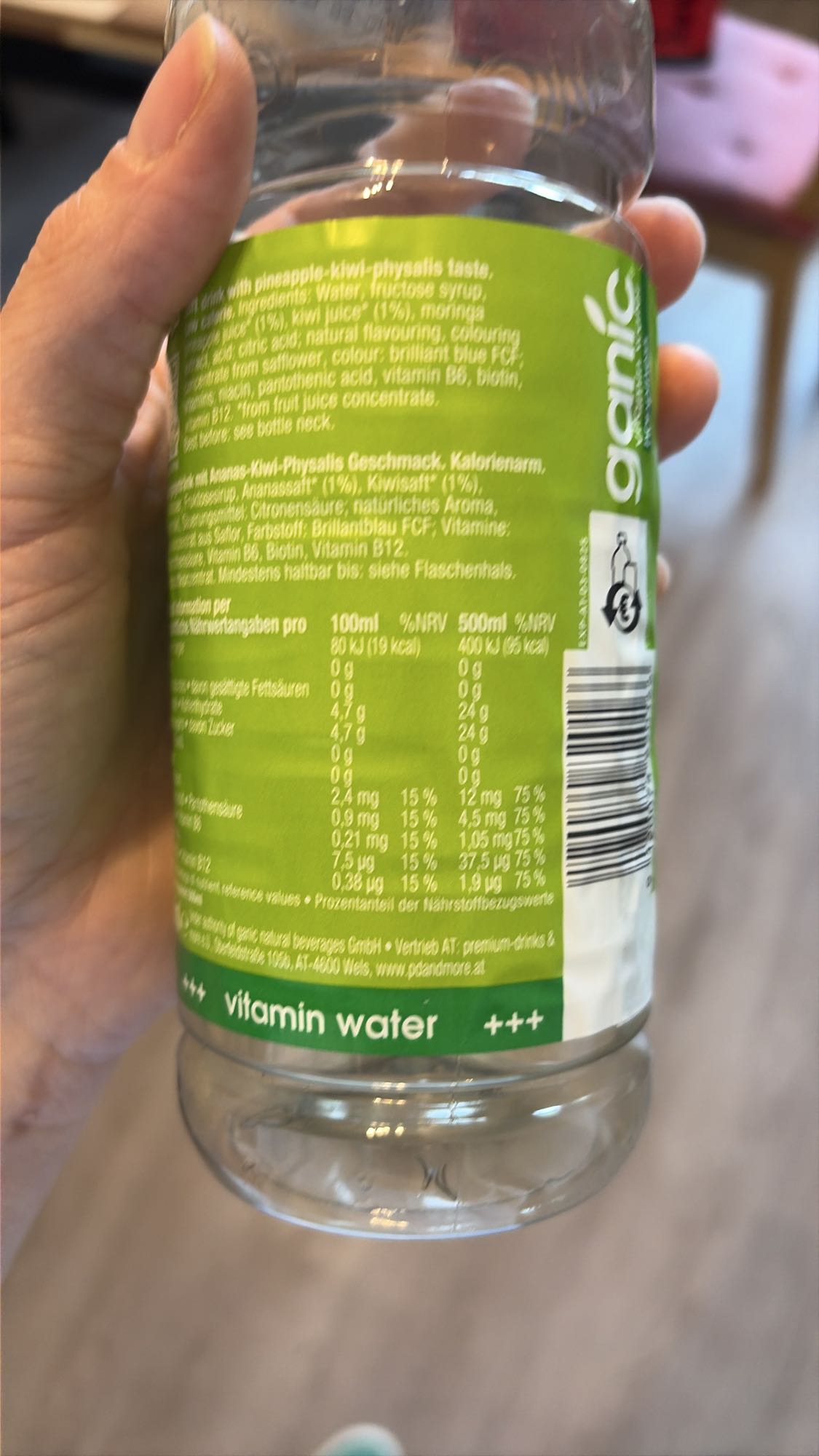 Vitaminwasser Ananas Kiwi