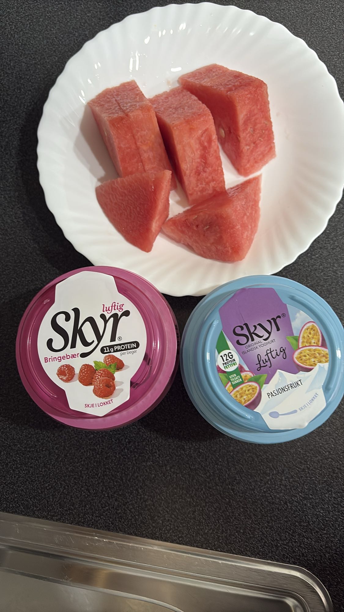 Skyr med vannmelon