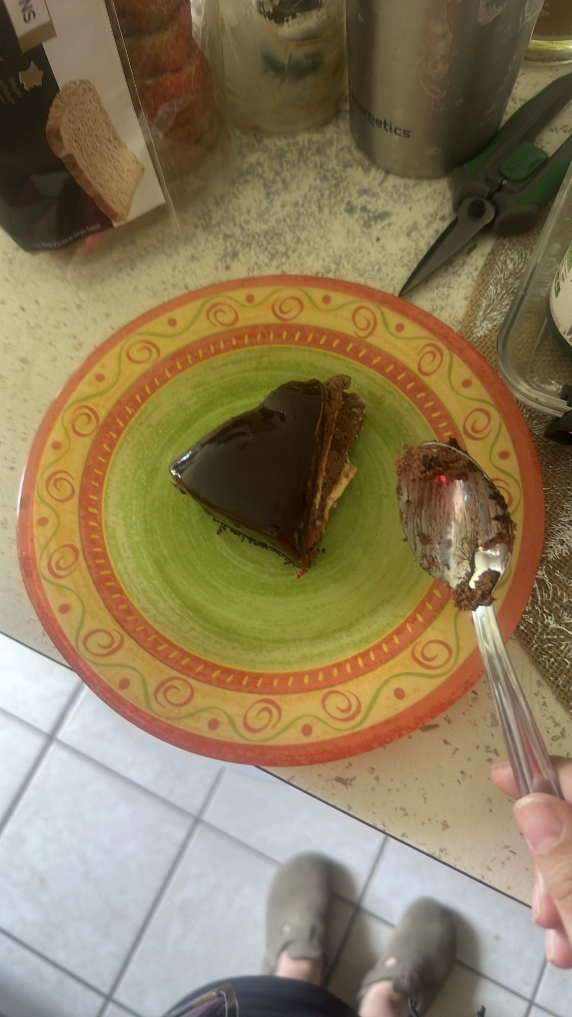 Part de gâteau chocolat