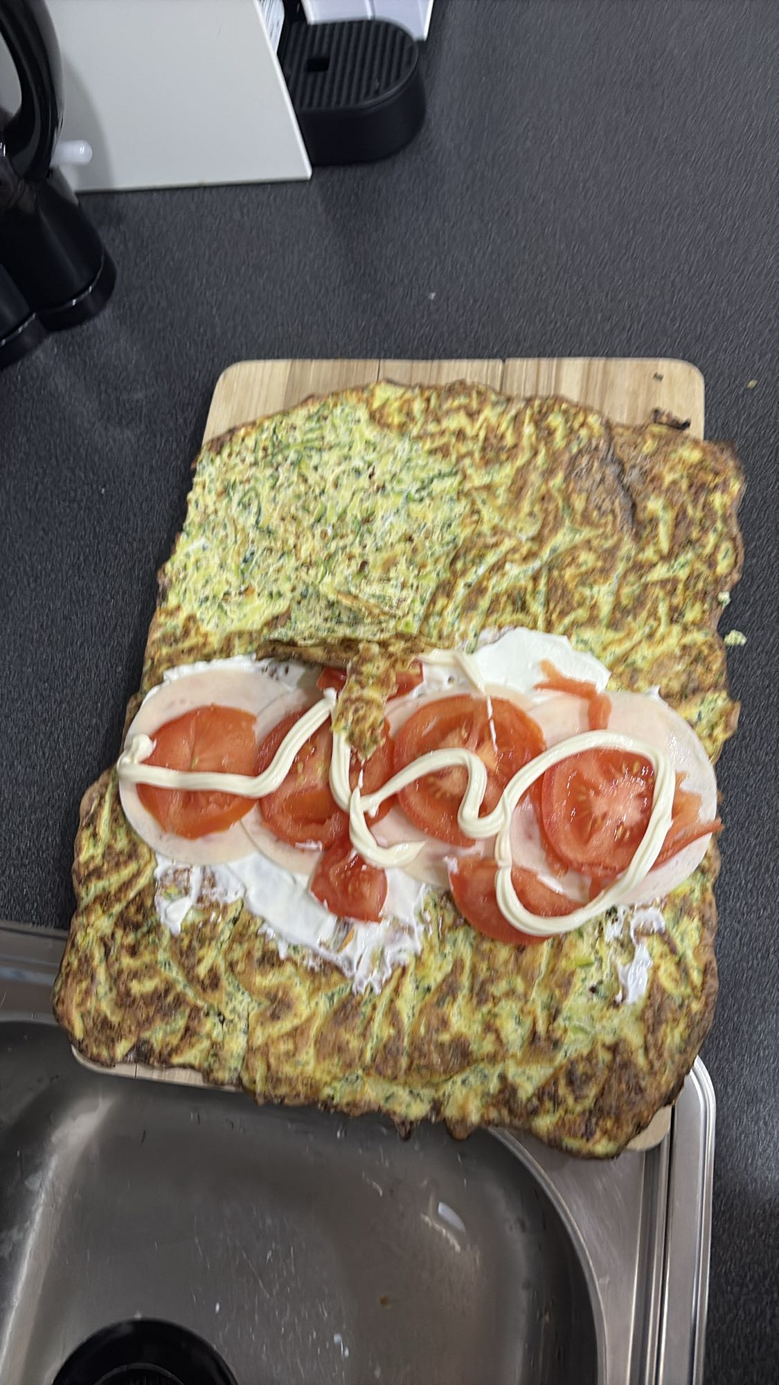 Squashlompe med pålegg