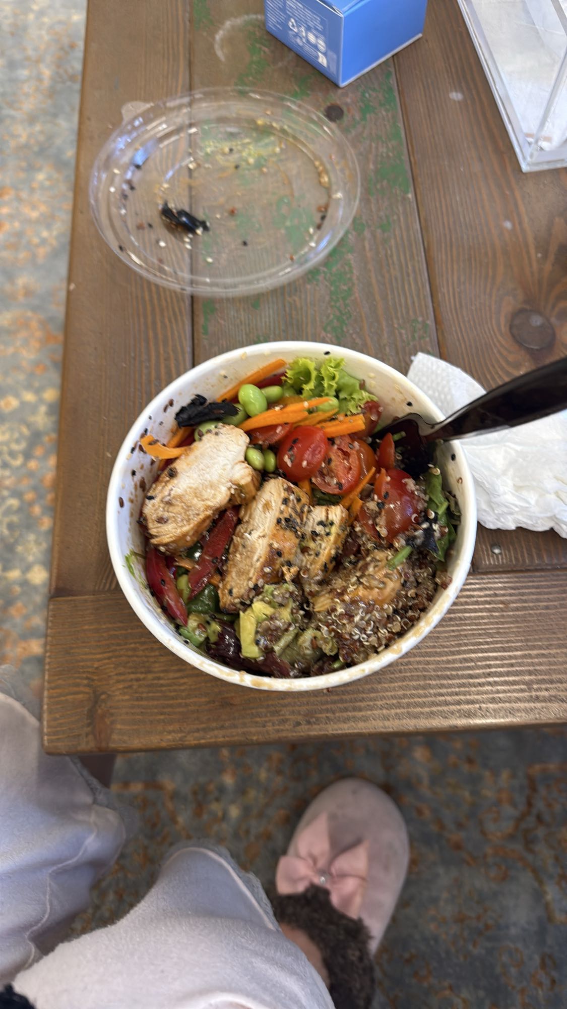 Half Portion Chicken Quinoa Salad Bowl