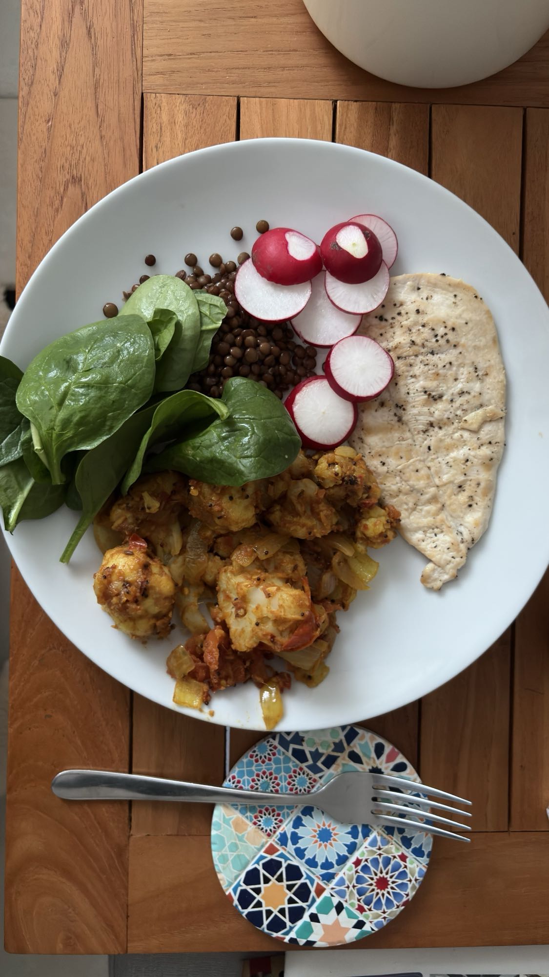 Chicken Lentil Veg Plate