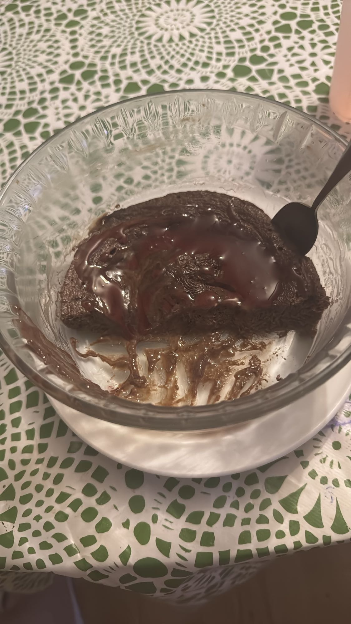 Chokladkaka med sås