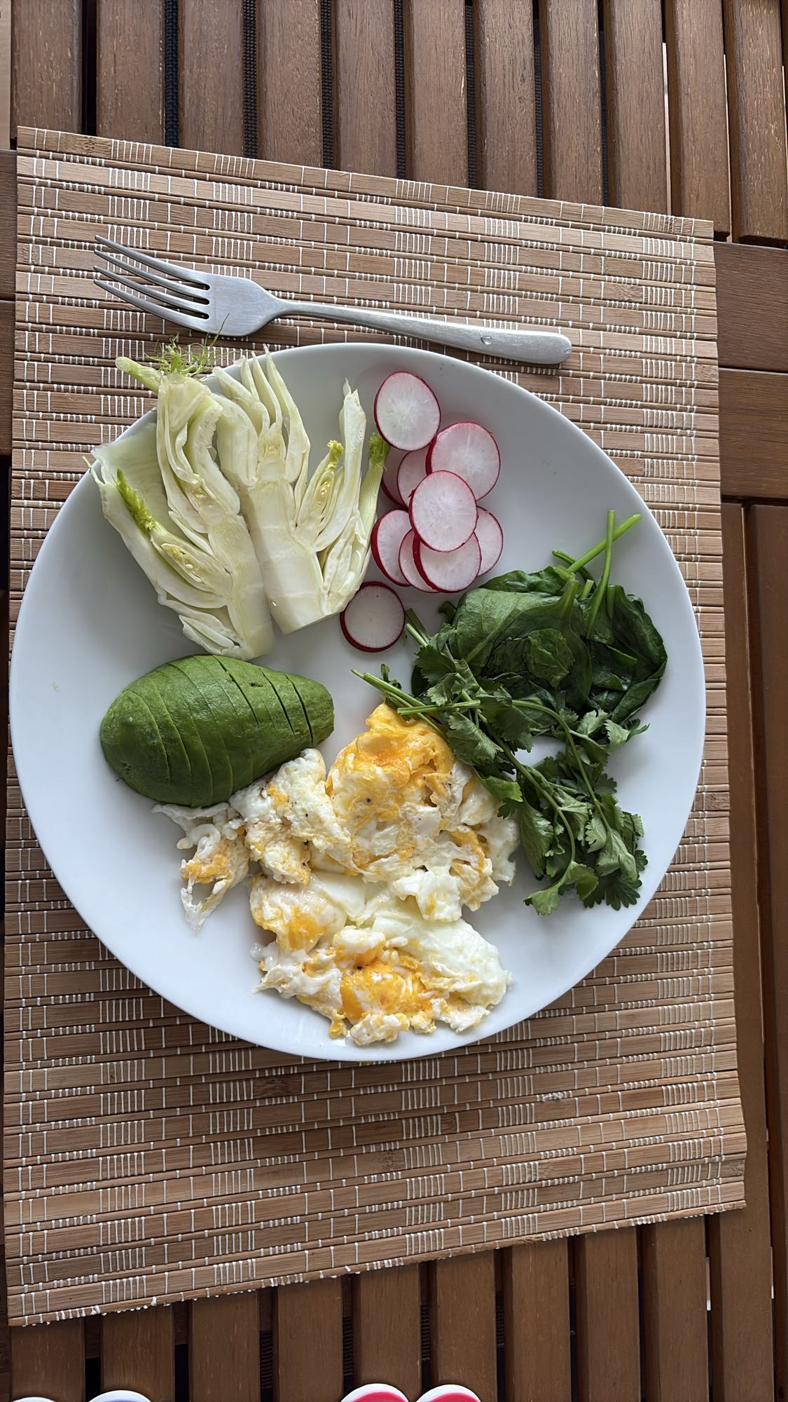 Egg Avocado Veg Plate
