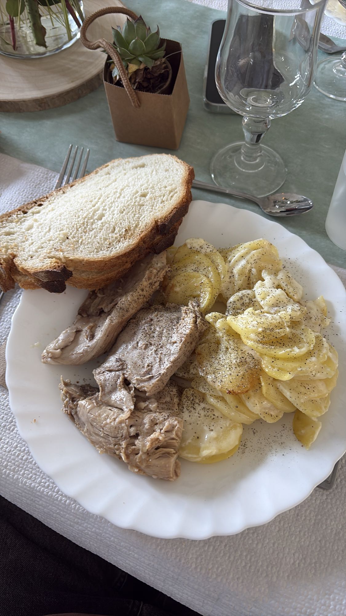 Poulet gratin dauphinois