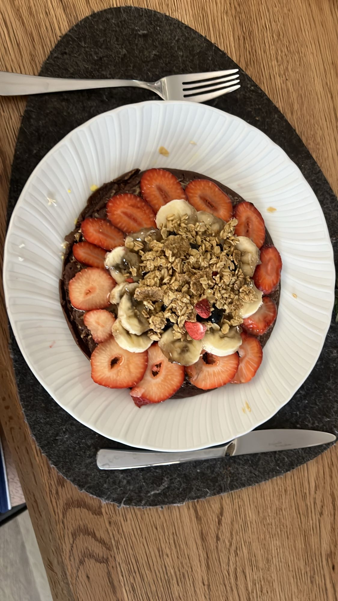 Pancake cacao e frutta