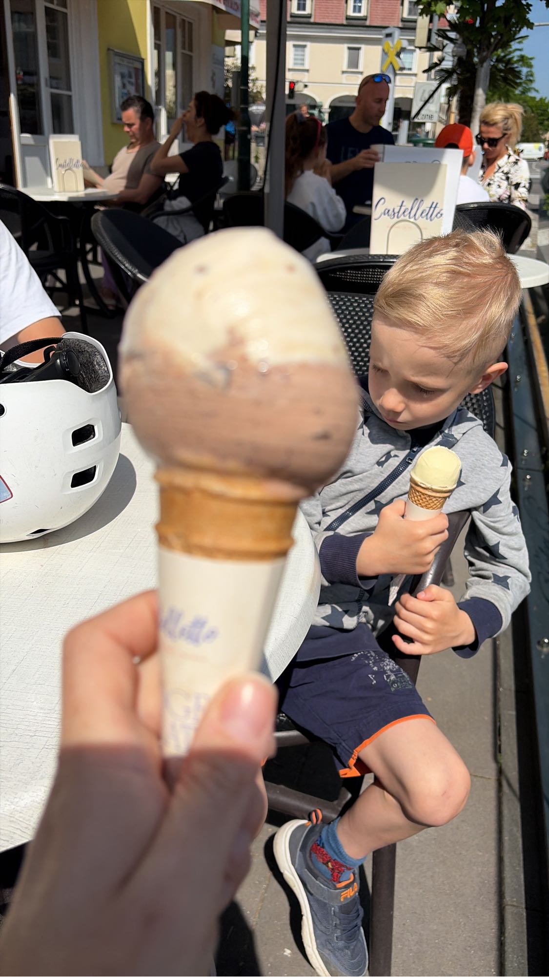 Schoko-Vanille-Eis