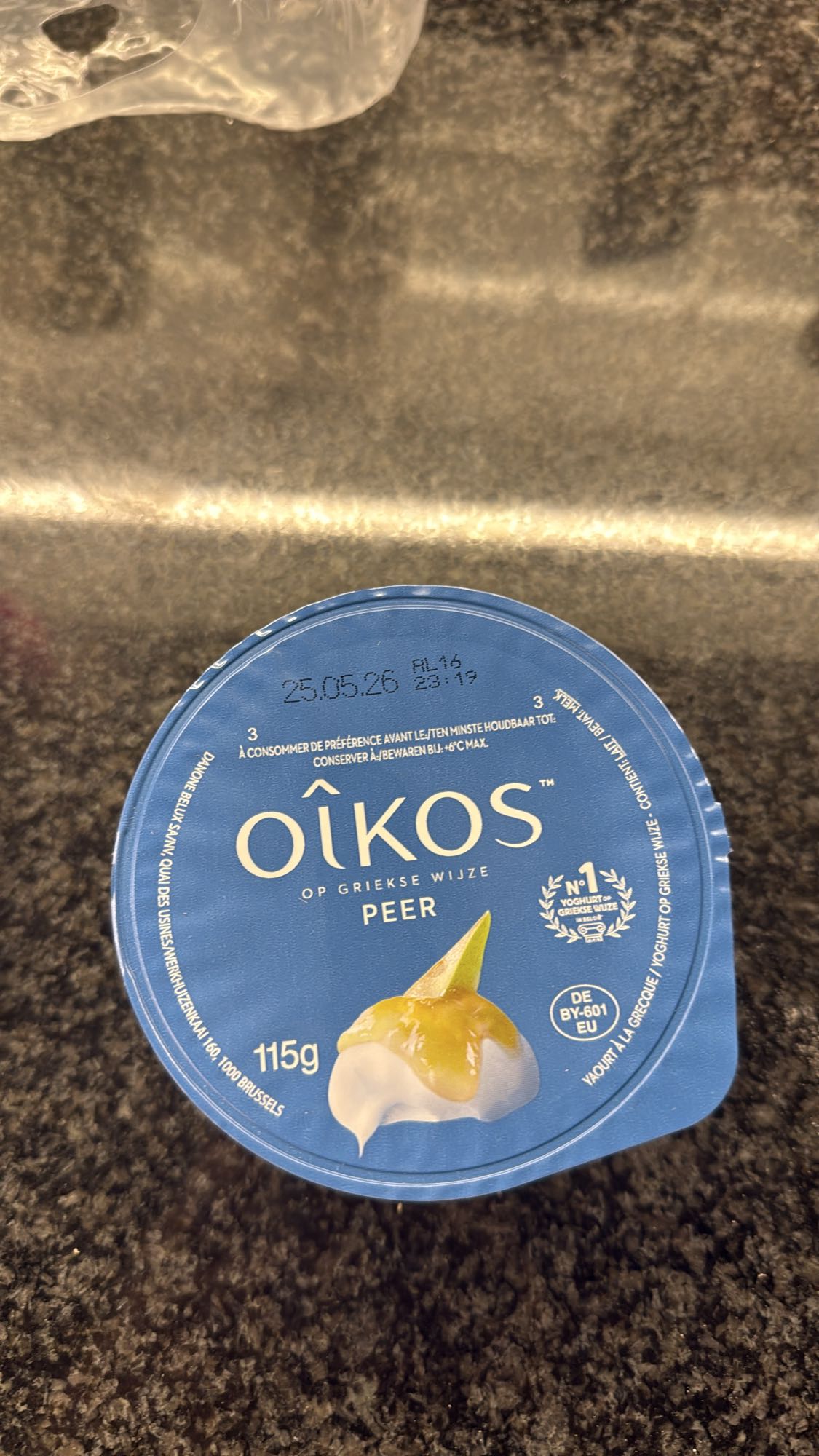 Griekse yoghurt peer