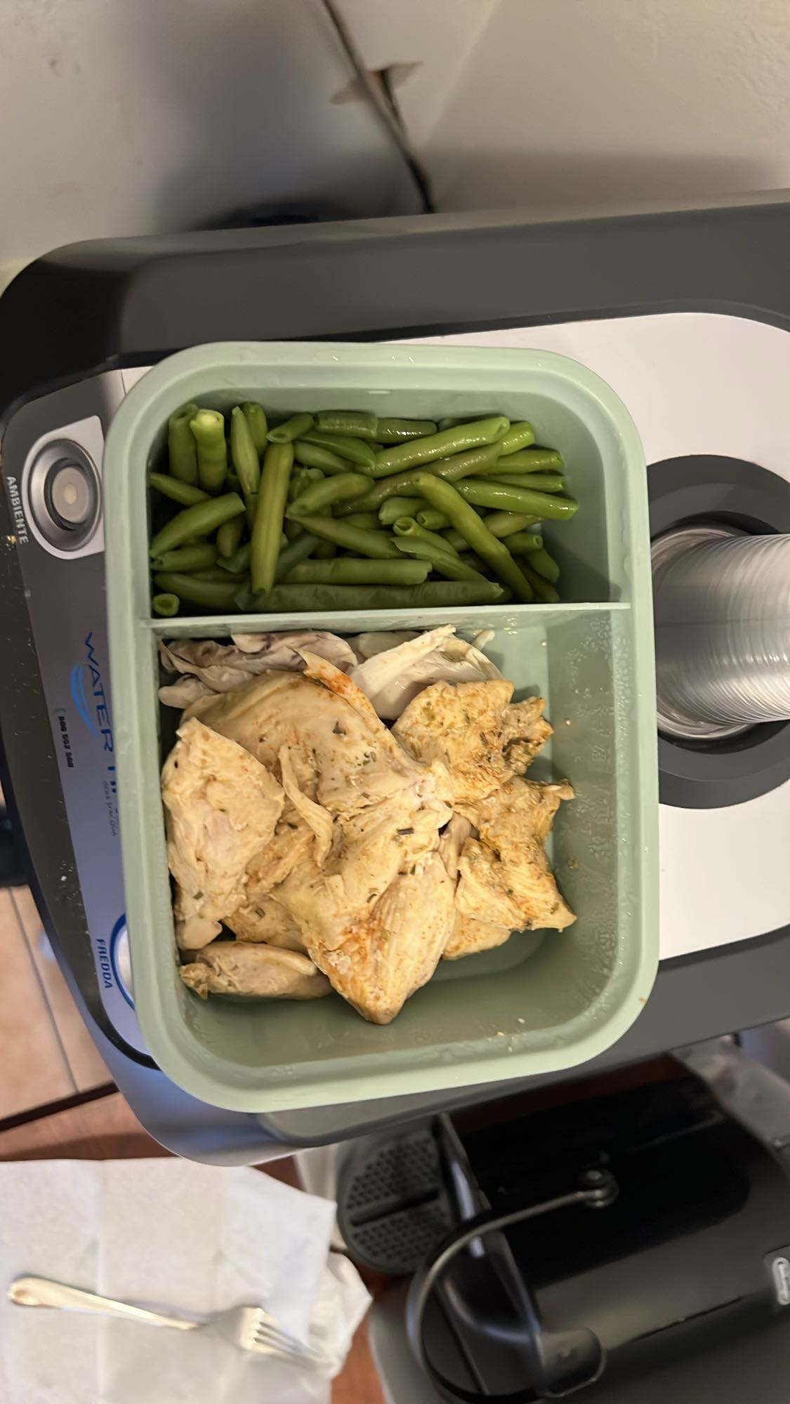 Pollo e fagiolini