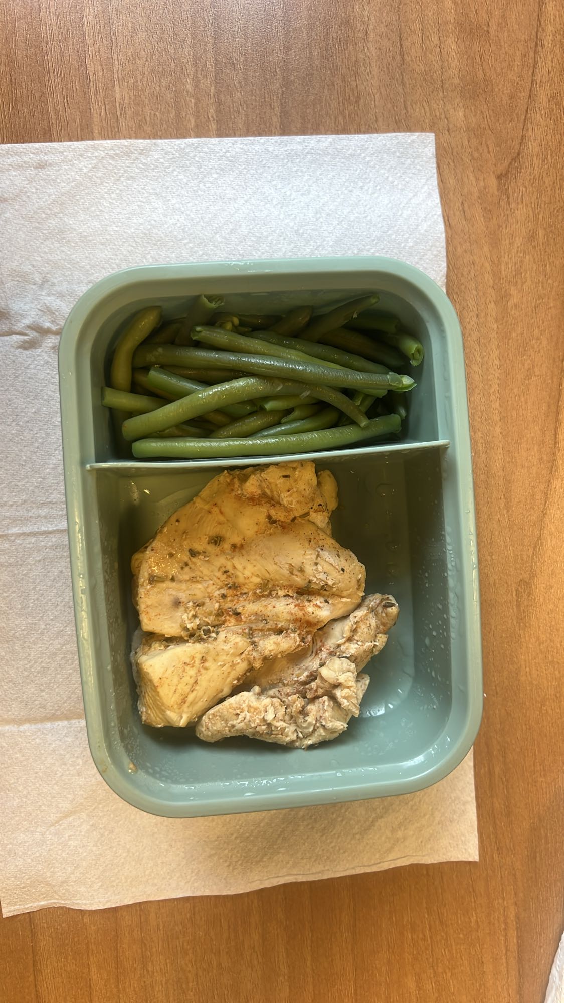 Pollo e fagiolini