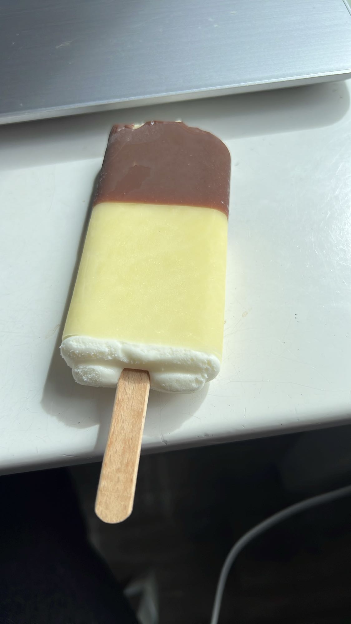 Glass med chokladtäcke