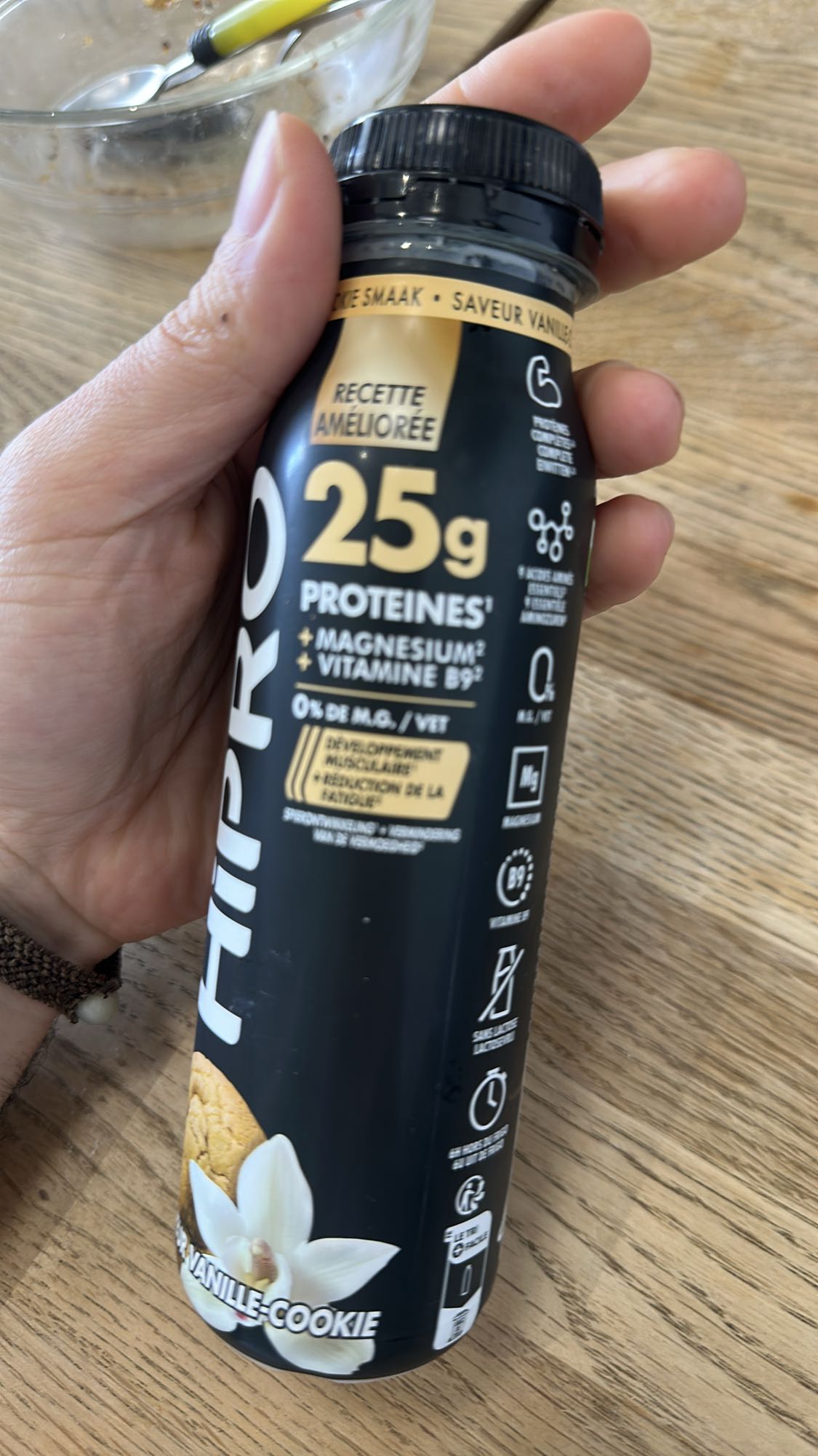 Boisson protéinée vanille