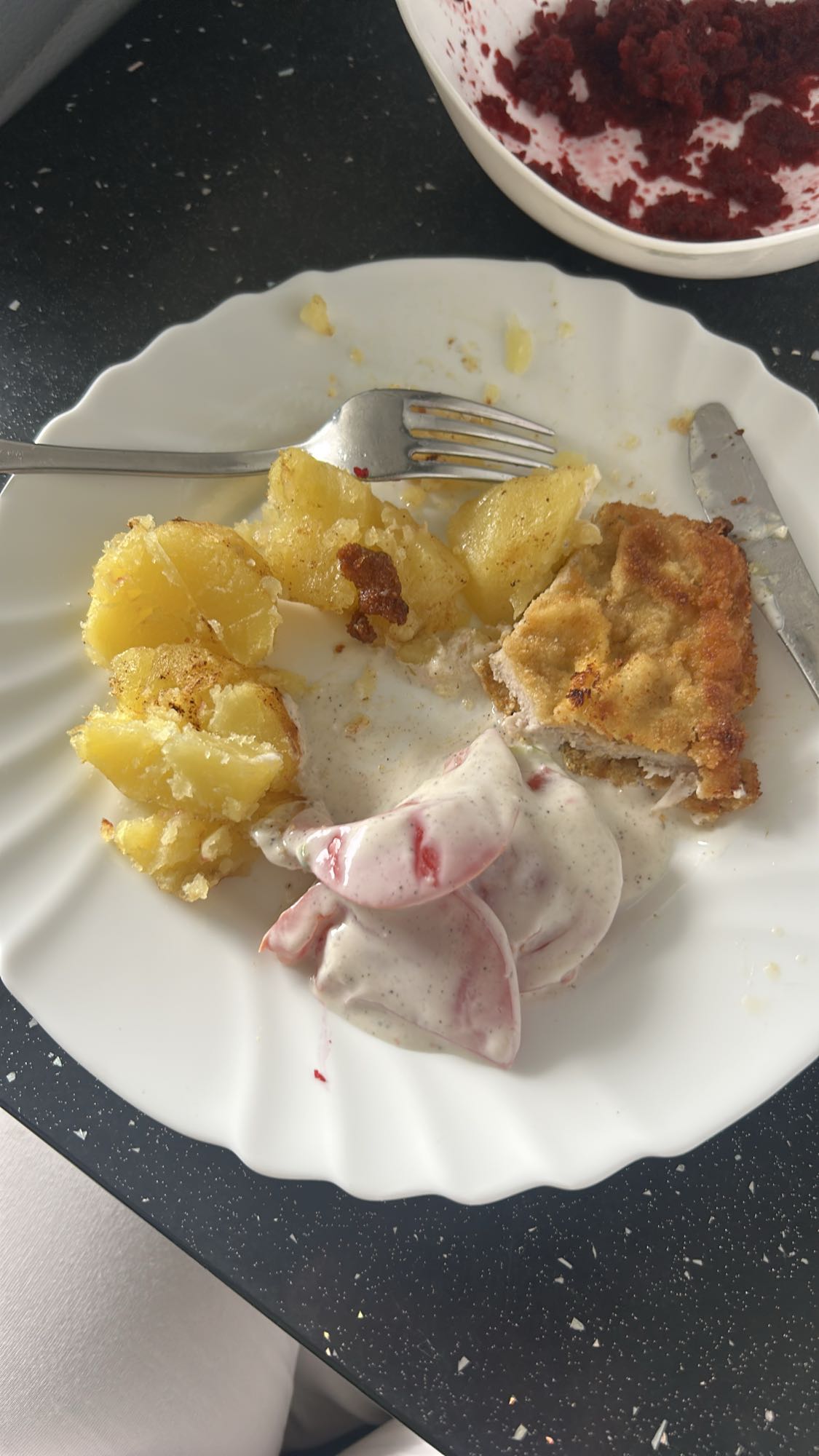 Kotlet z ziemniakami