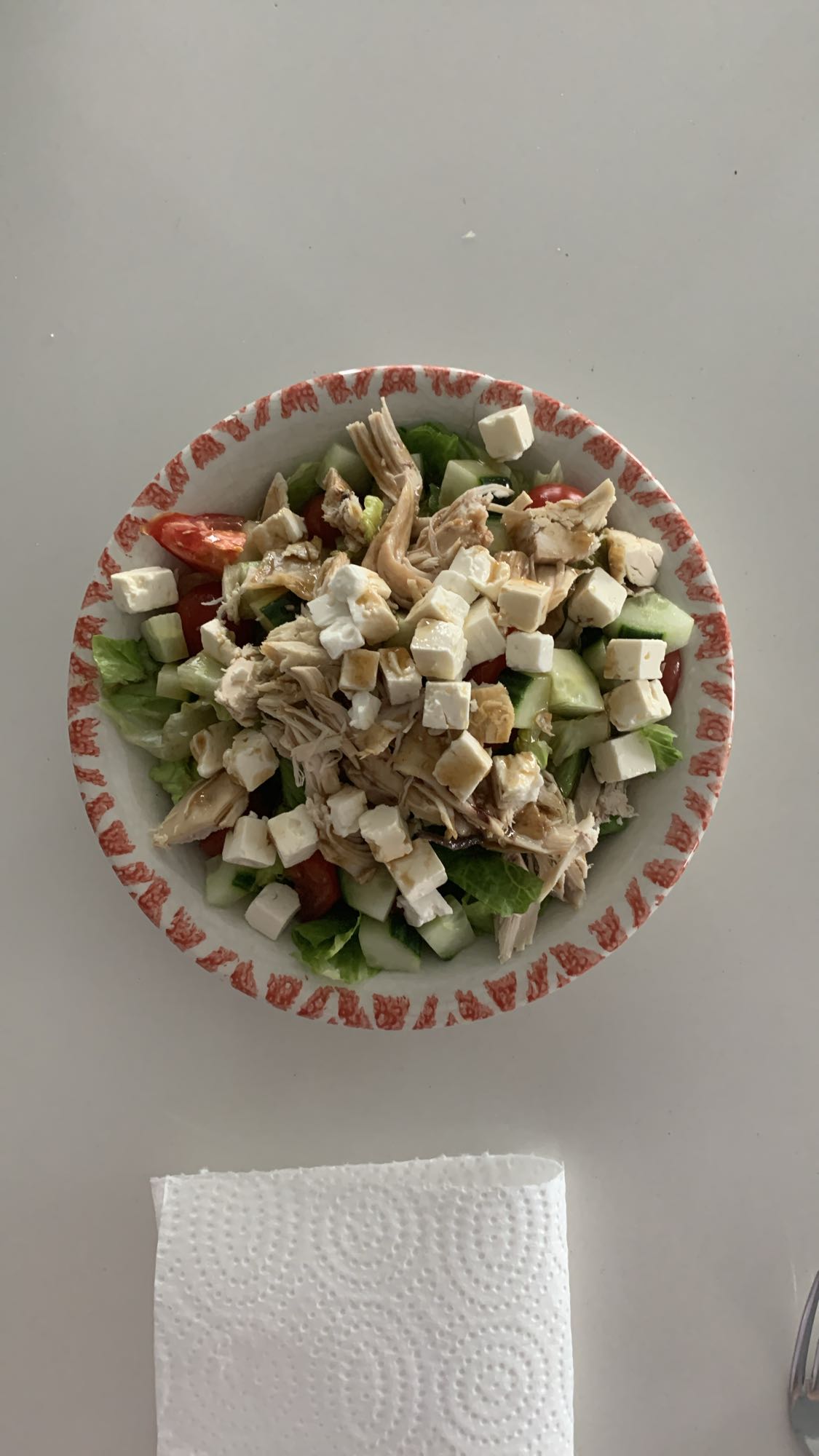 Salade poulet feta
