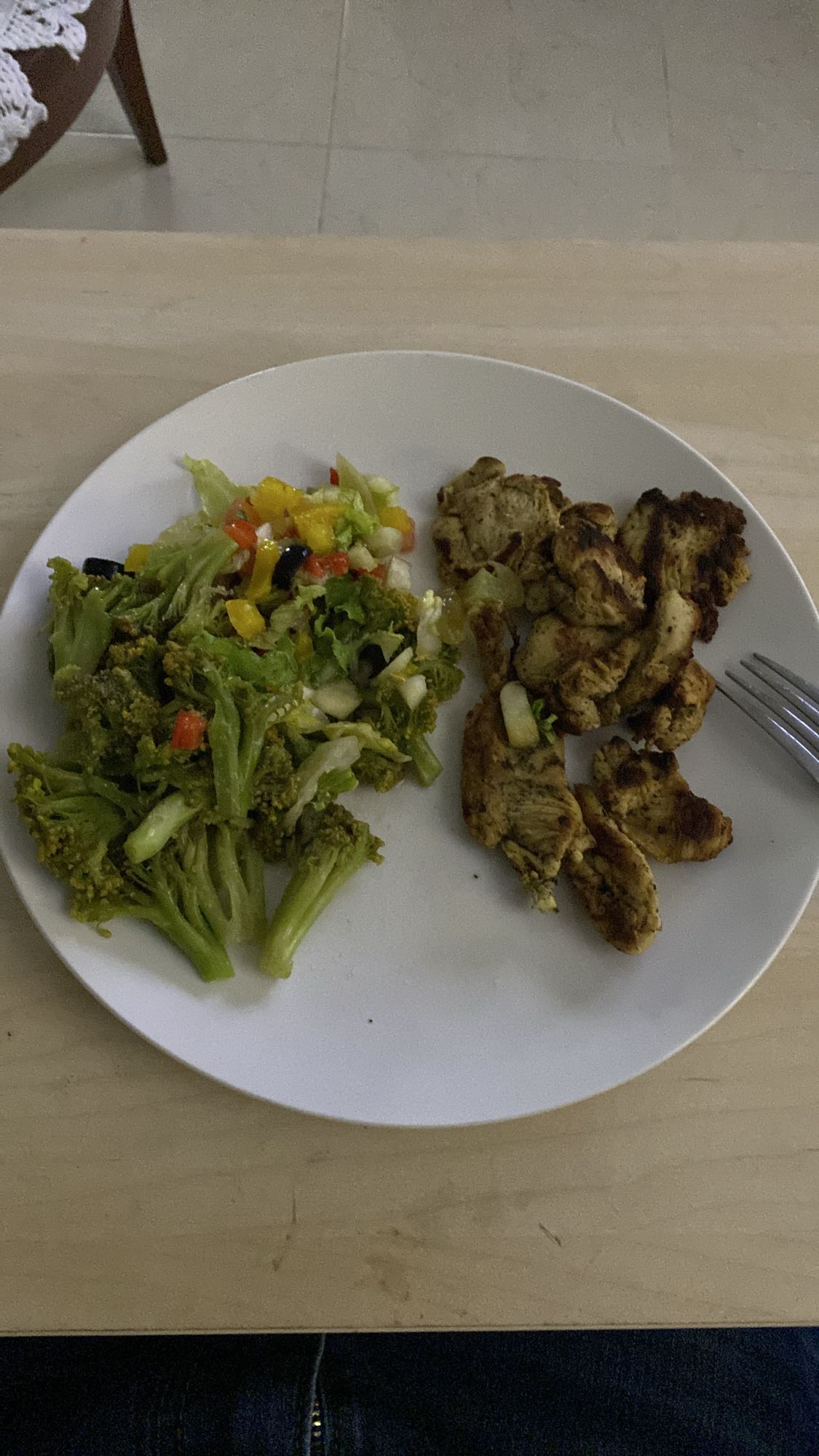pollo con brócoli