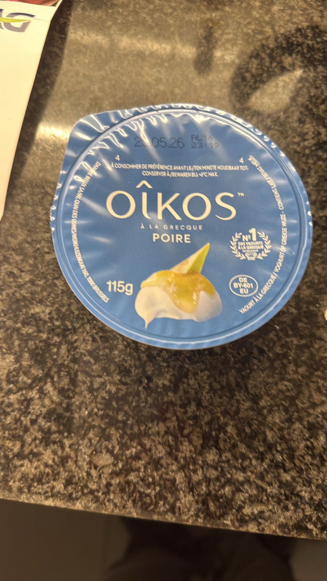 Griekse yoghurt peer