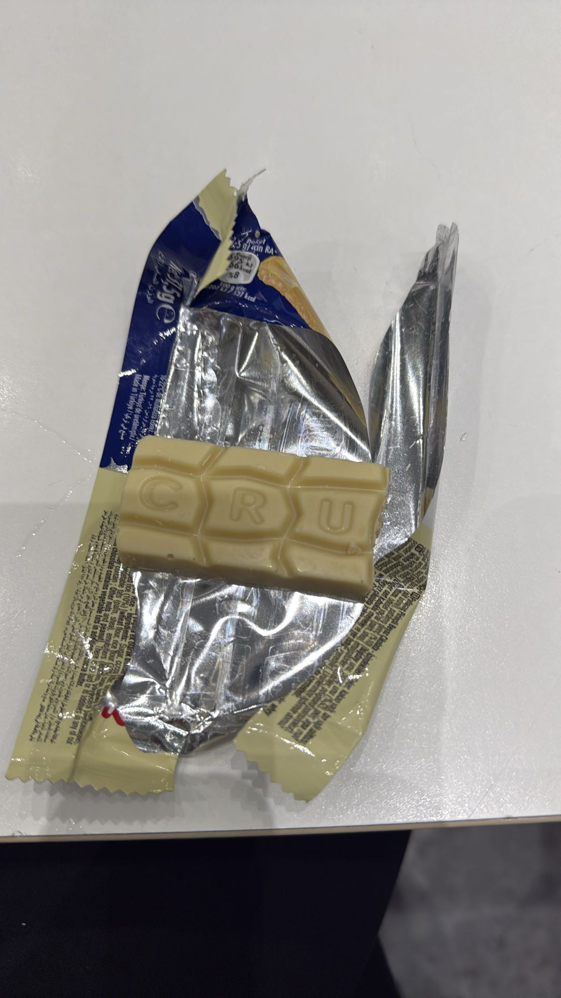 White chocolate bar