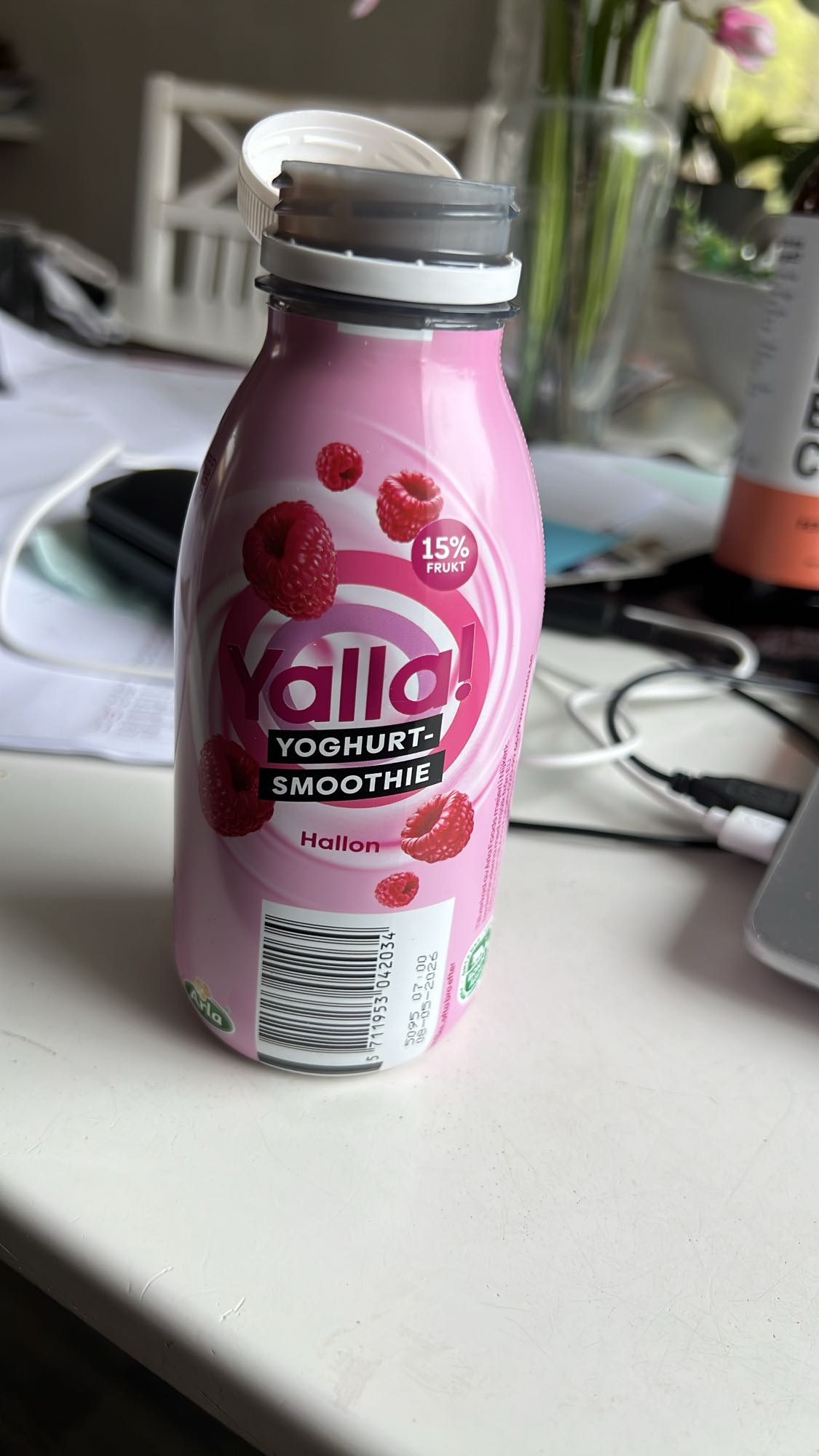 Hallon yoghurtsmoothie