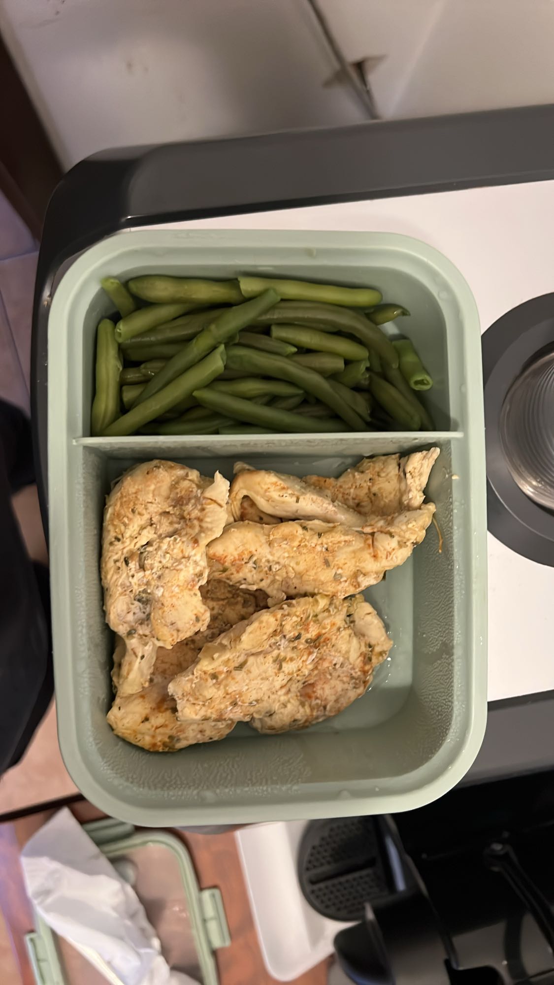 Pollo e fagiolini