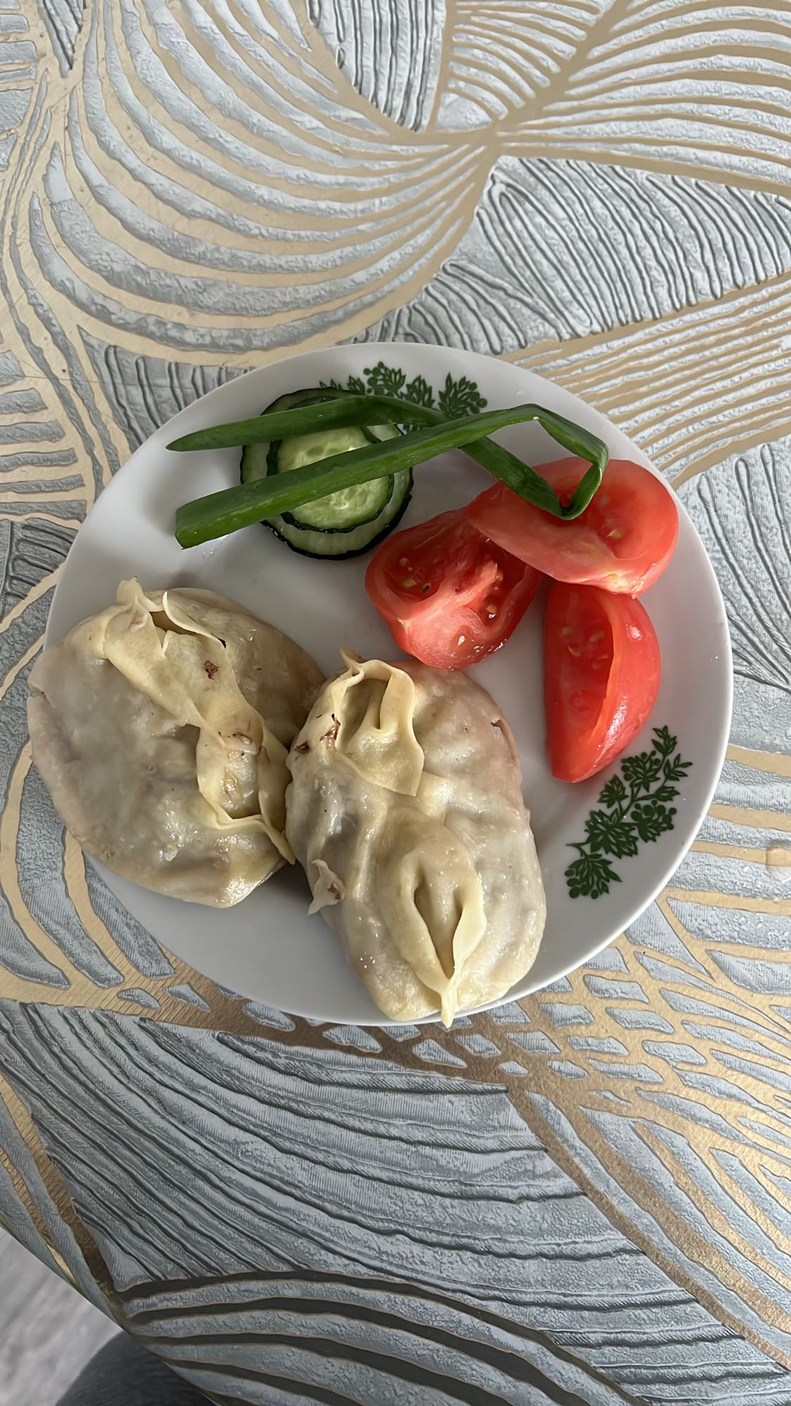манты с овощами