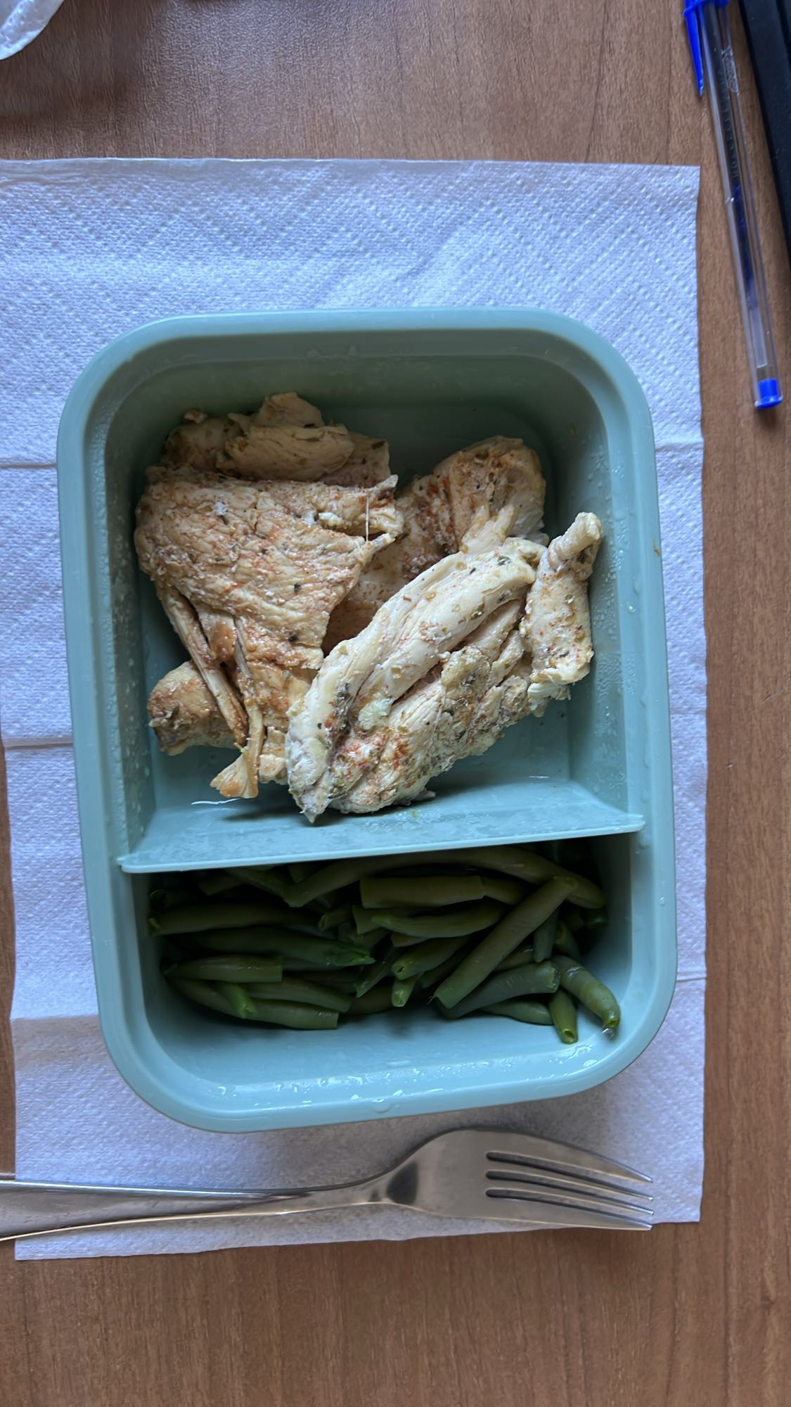 Pollo e fagiolini