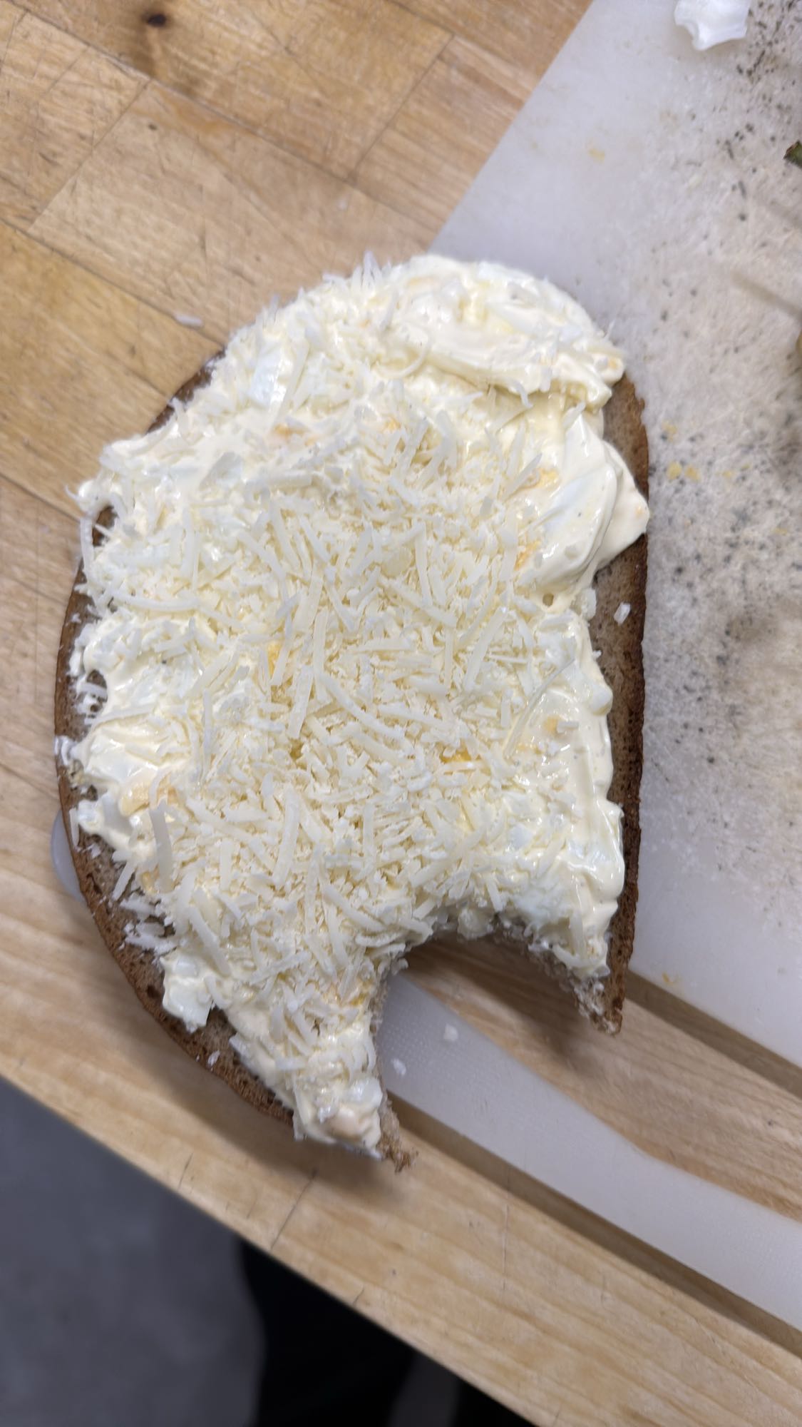Boterham met mayo en kaas