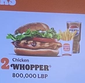 Chicken Whopper Meal