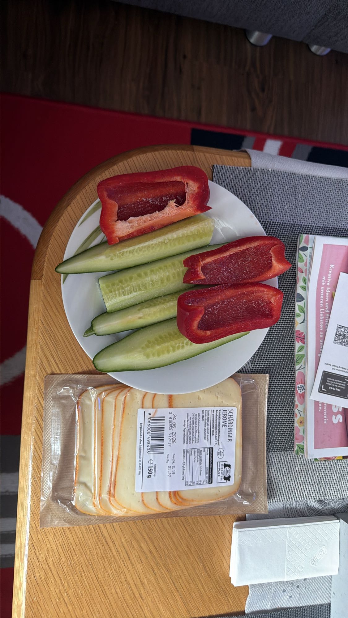 Gemüse mit Käse