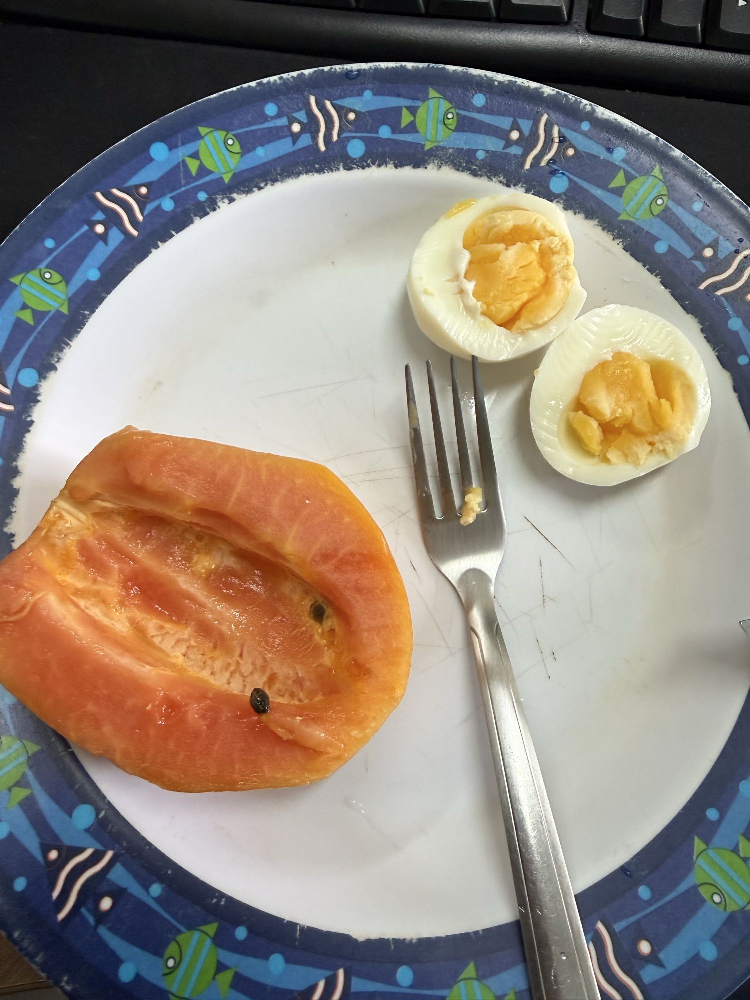 Ovos com mamão