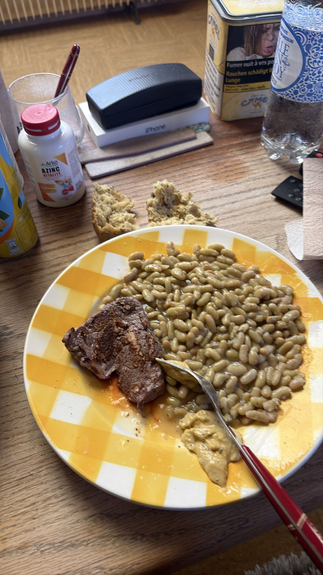 Haricots et viande