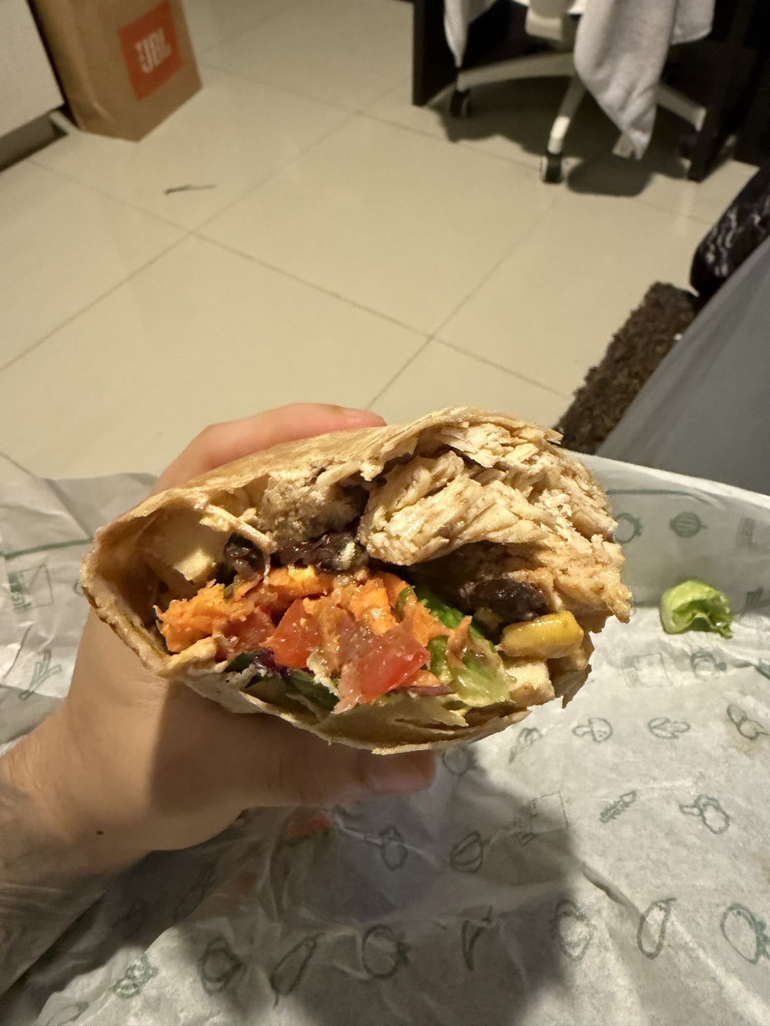 wrap de pollo